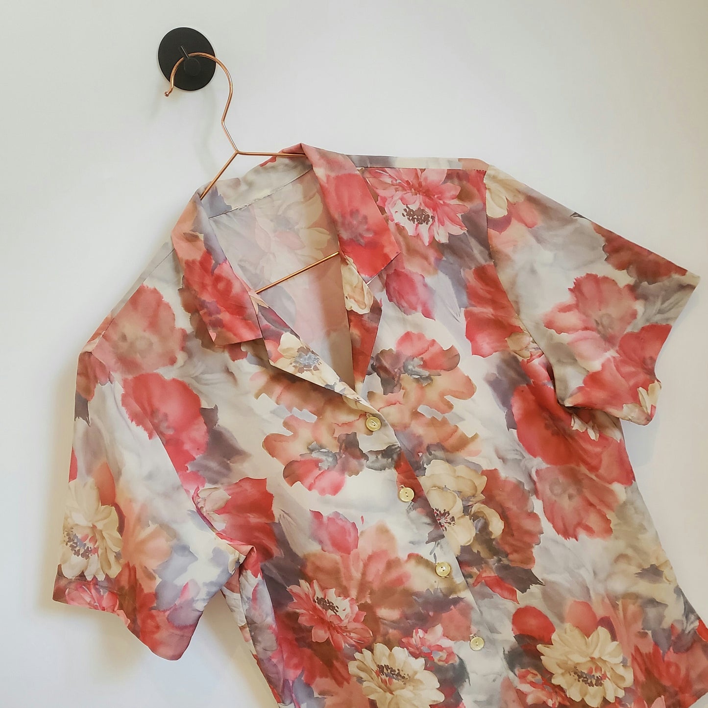 Vintage 70's Floral Boho Blouse | Size 12