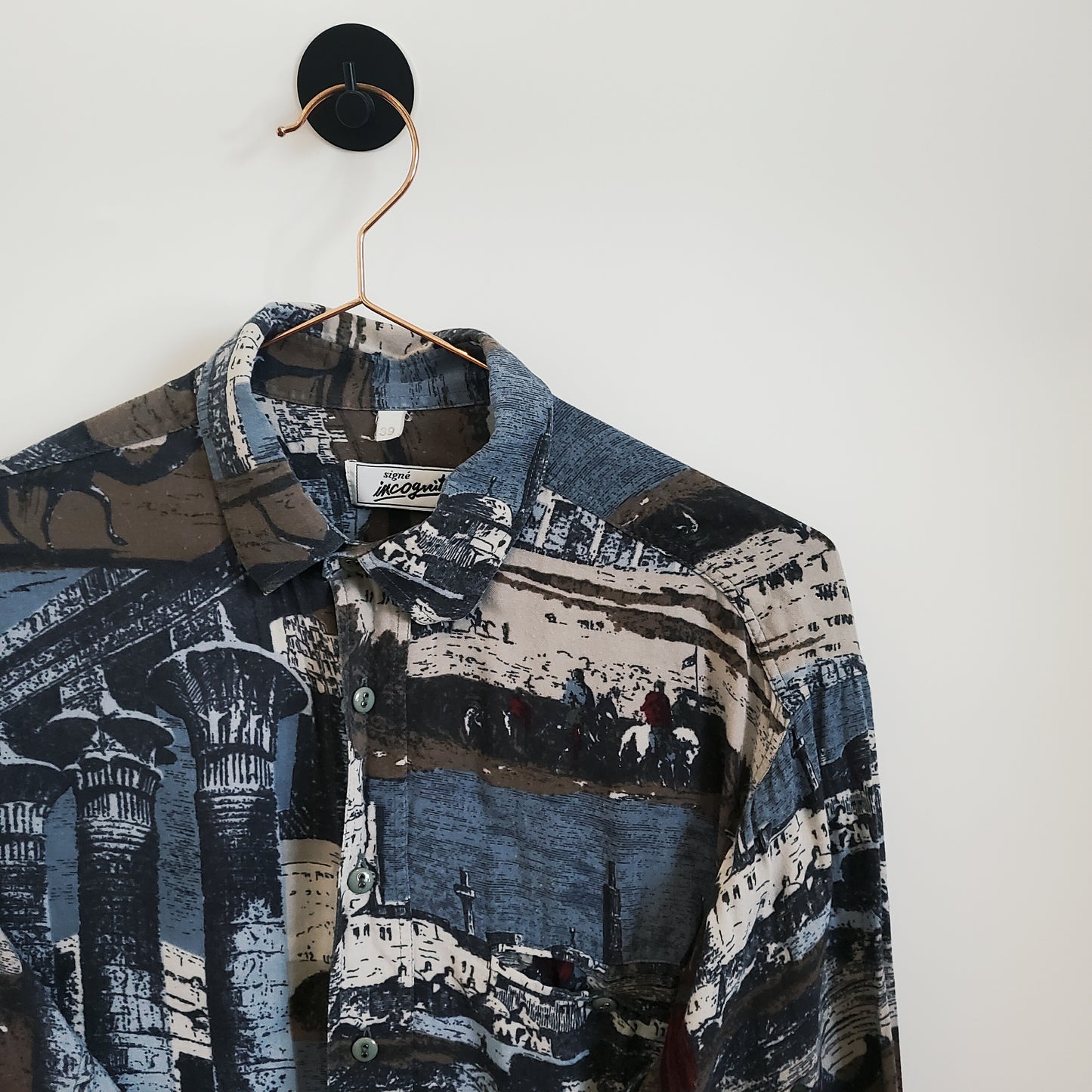Vintage 90's Funky Pattern Festival Shirt | Size M