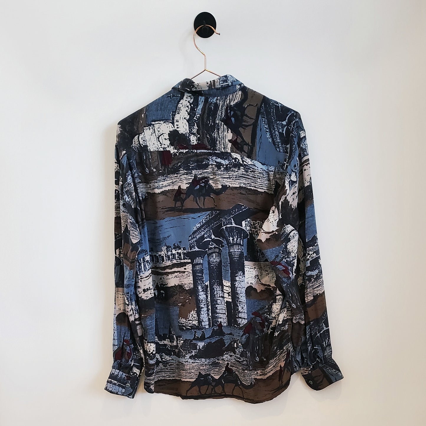 Vintage 90's Funky Pattern Festival Shirt | Size M