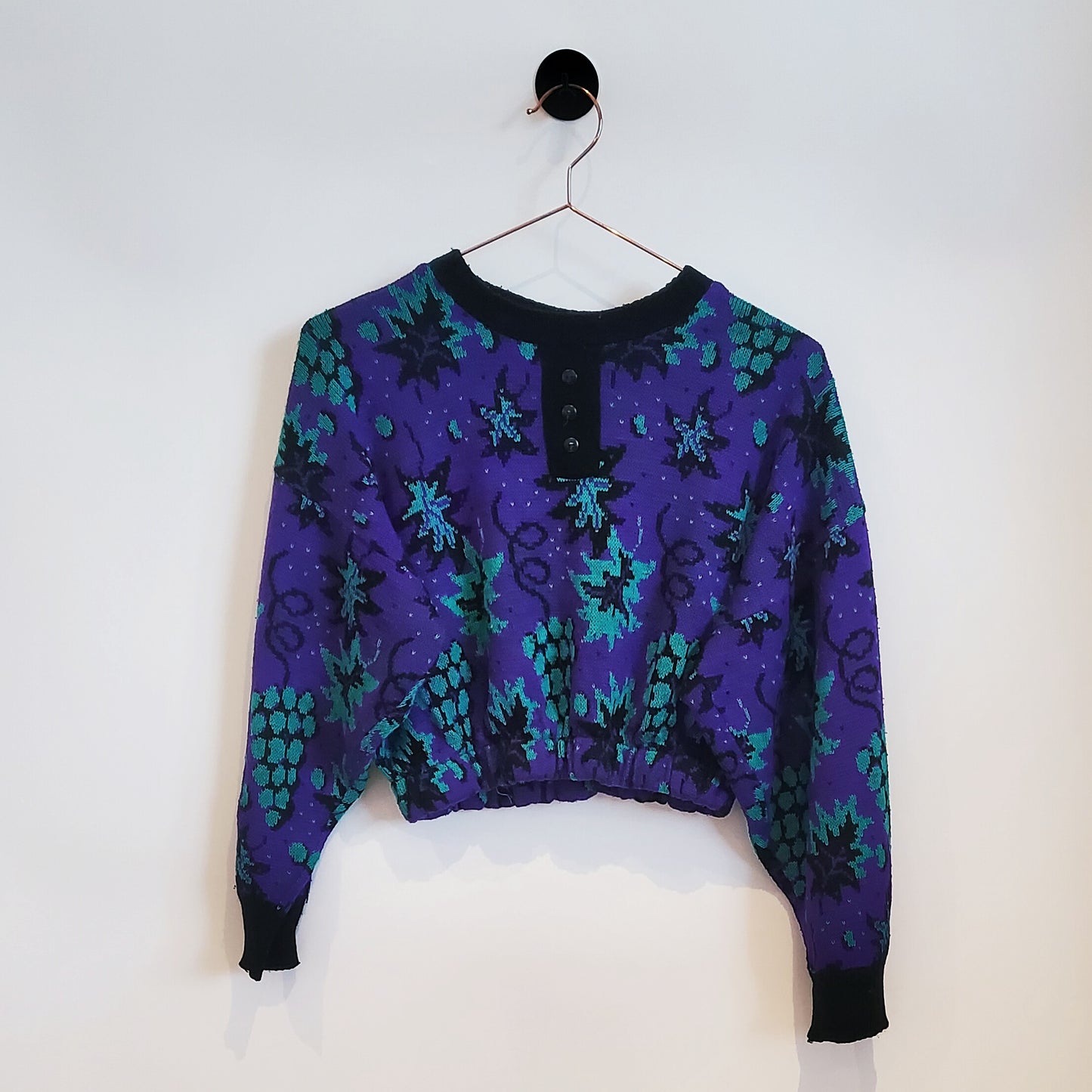 Reworked Vintage Crop Knit Jumper | Size 10