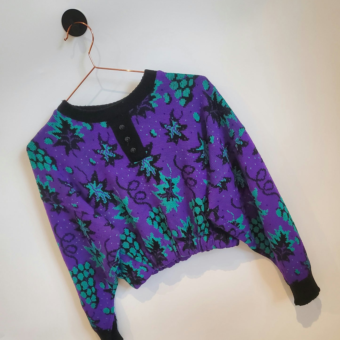 Reworked Vintage Crop Knit Jumper | Size 10