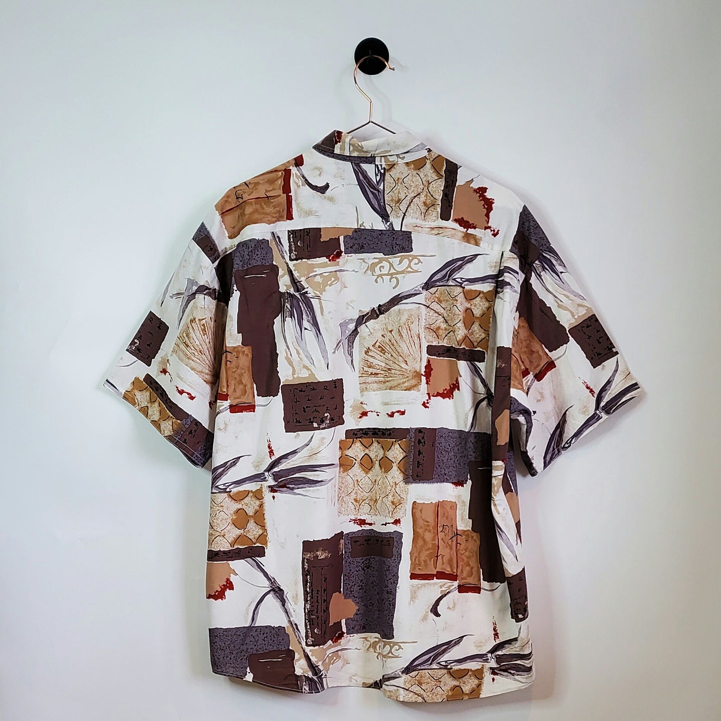 Vintage 90's Funky Pattern Festival Shirt | Size XXL