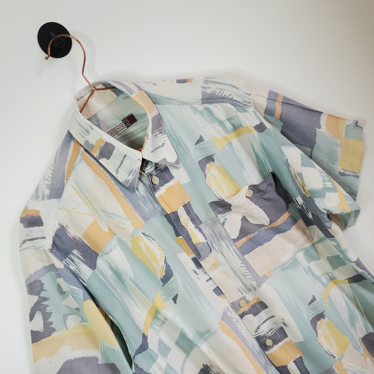 Vintage 90's Funky Pattern Festival Shirt | Size L