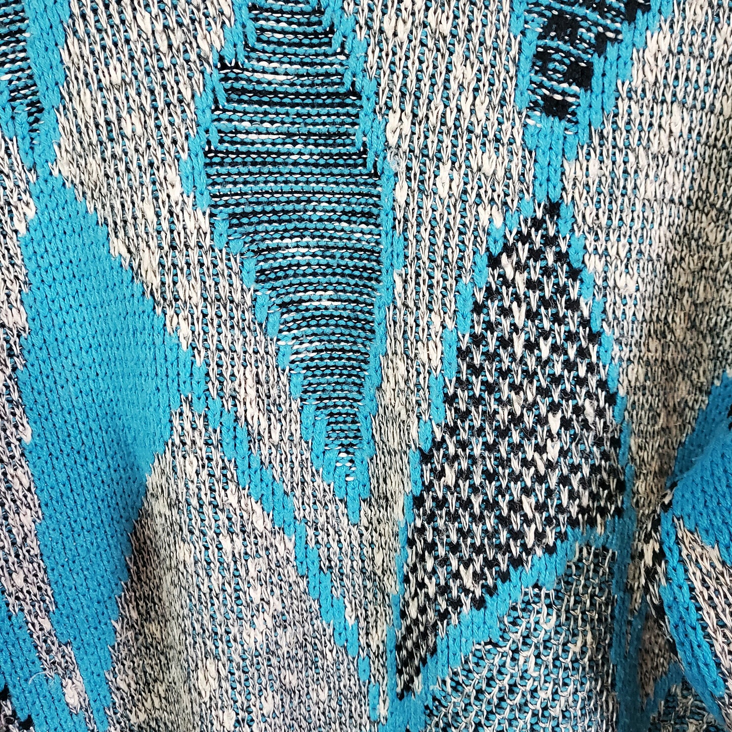Vintage 90s Funky Pattern Knitted Jumper | Size L