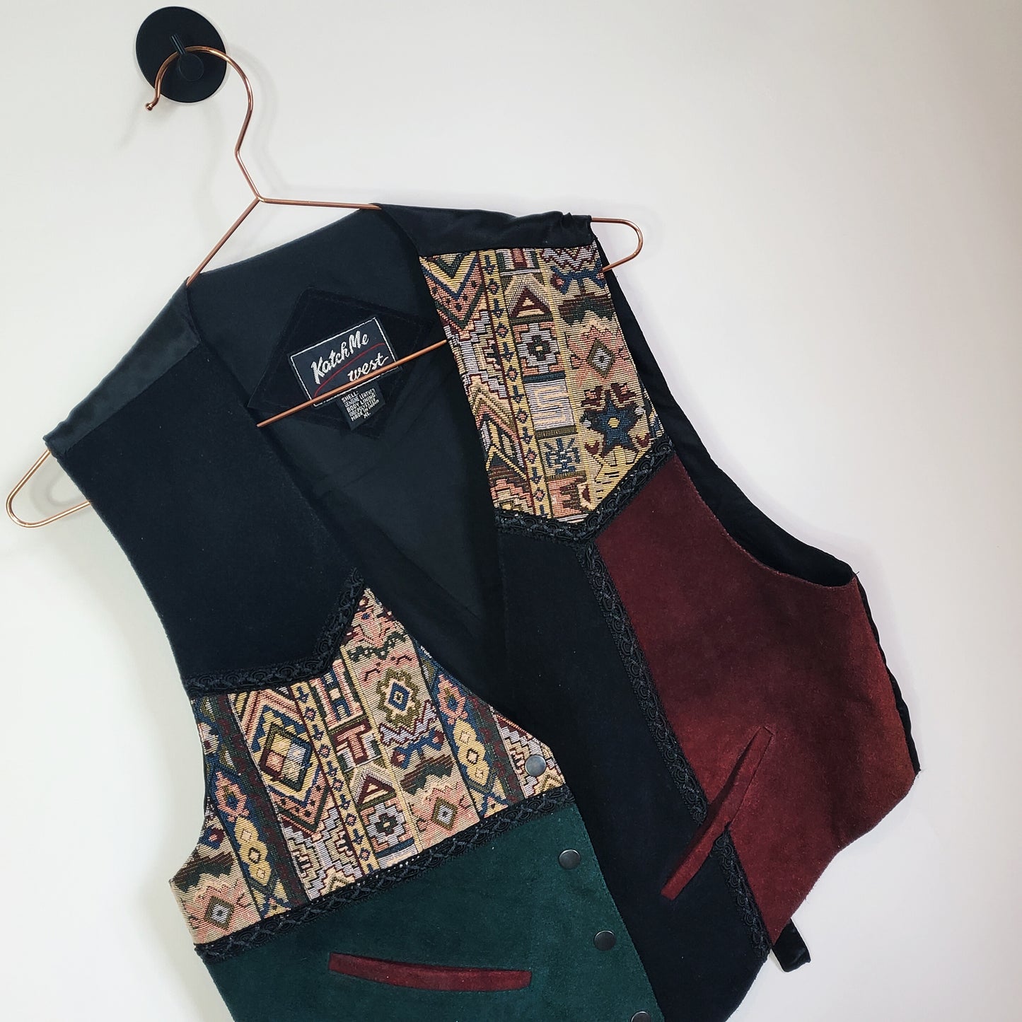Vintage 80s Swade Aztec Waistcoat | Size 14-16