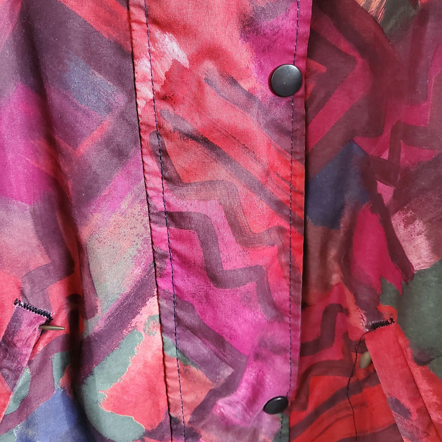 Vintage 90s Funky Pattern Festival Jacket | Size L