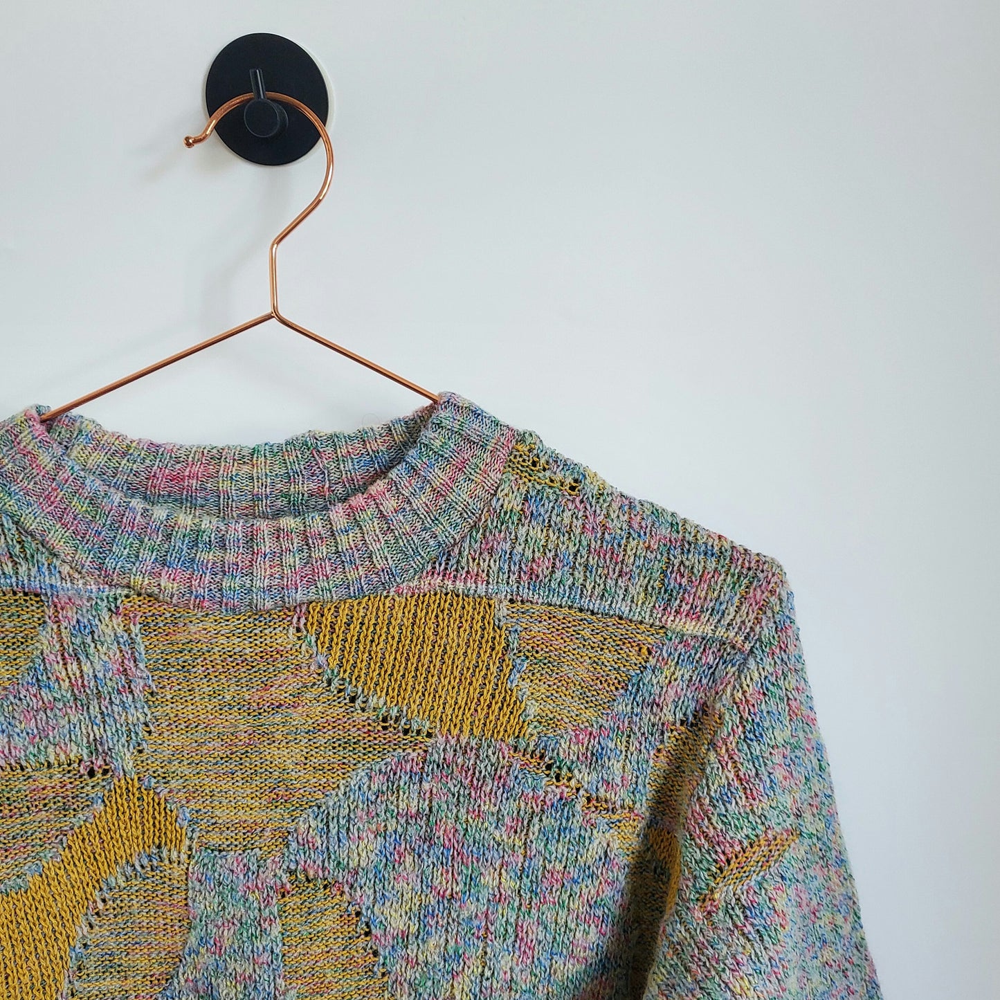 Vintage Funky Pattern Knit Jumper | Size 10