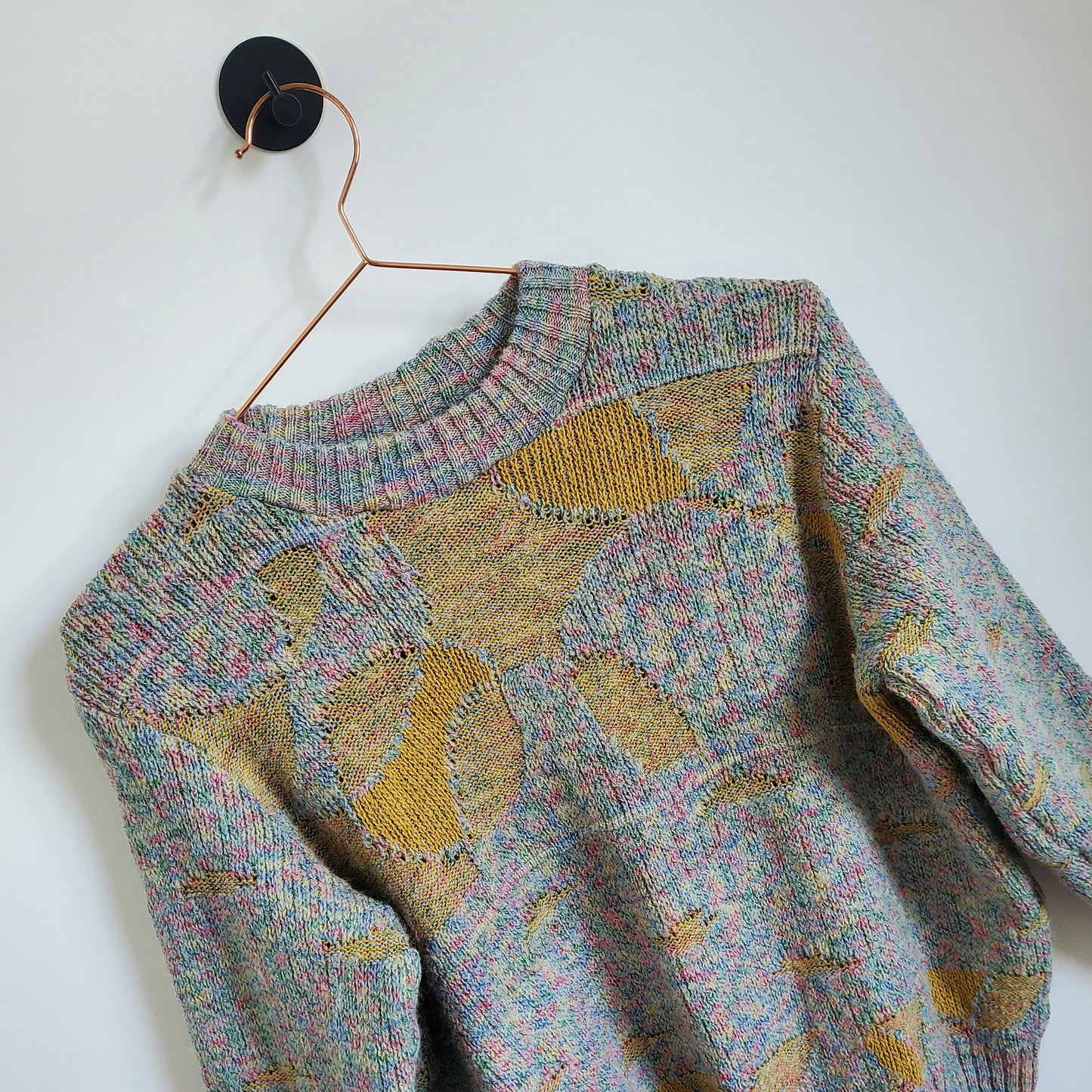 Vintage Funky Pattern Knit Jumper | Size 10