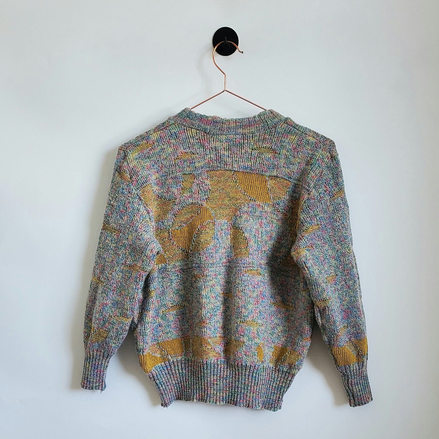 Vintage Funky Pattern Knit Jumper | Size 10