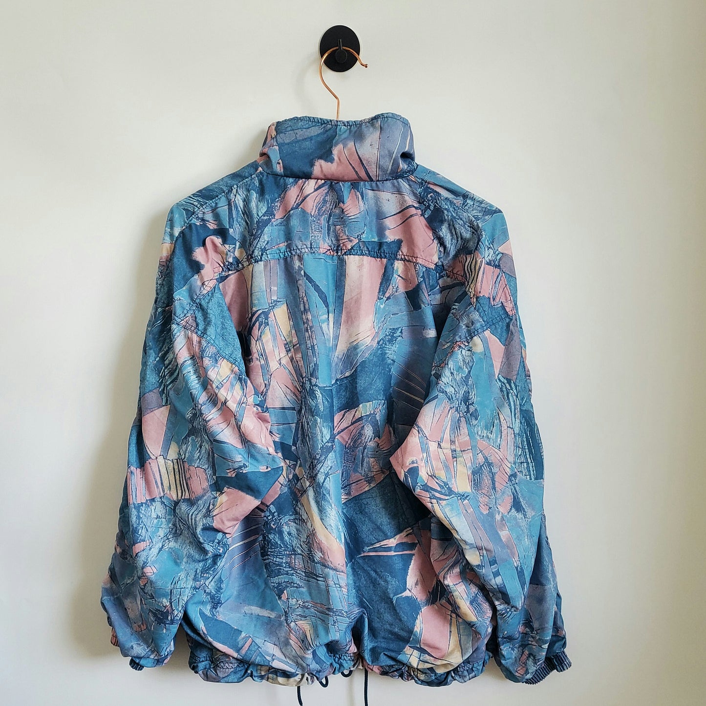 Vintage 90s Funky Pattern Windbreaker Jacket | Size M
