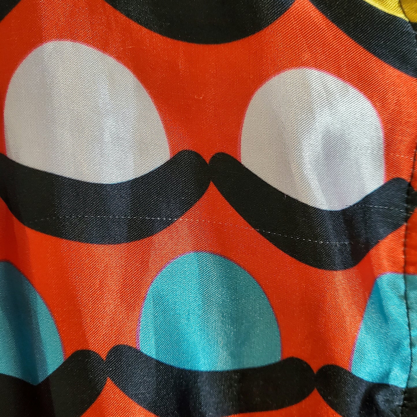 Vintage 90s Funky Print Satin Jacket | Size 14