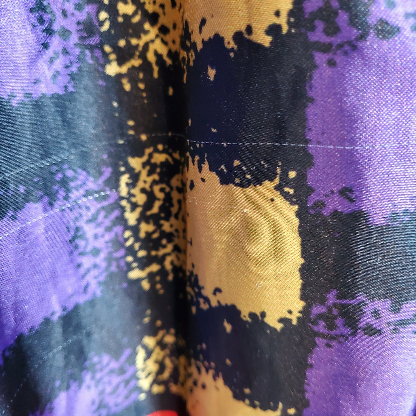 Vintage 90s Funky Print Satin Jacket | Size 14
