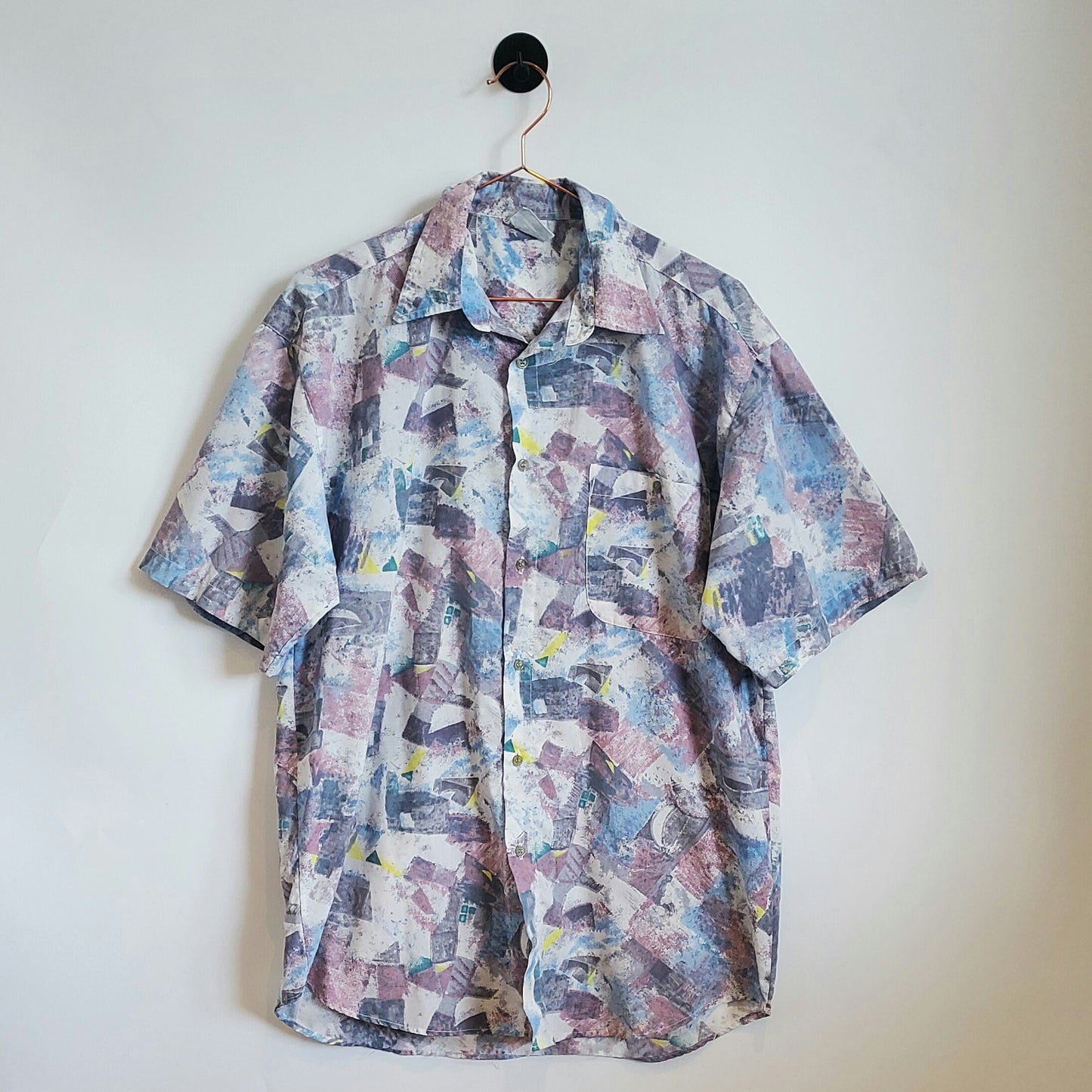 Vintage 90s Funky Print Festival Shirt | Size M