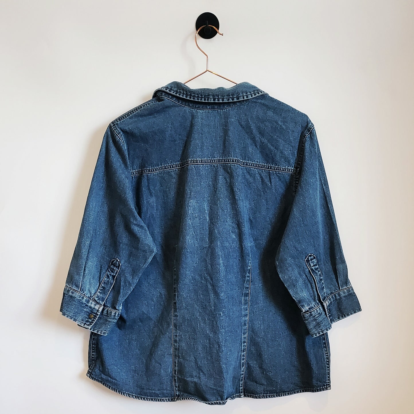 Vintage 90s Denim Shirt | Size 16