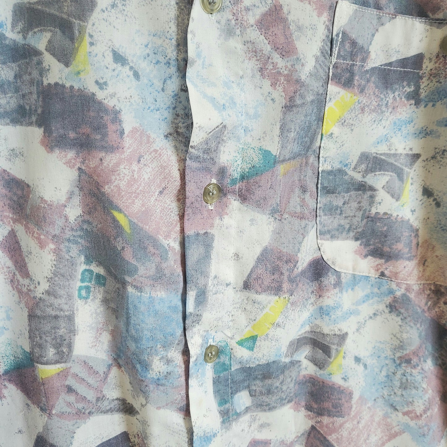 Vintage 90s Funky Print Festival Shirt | Size M