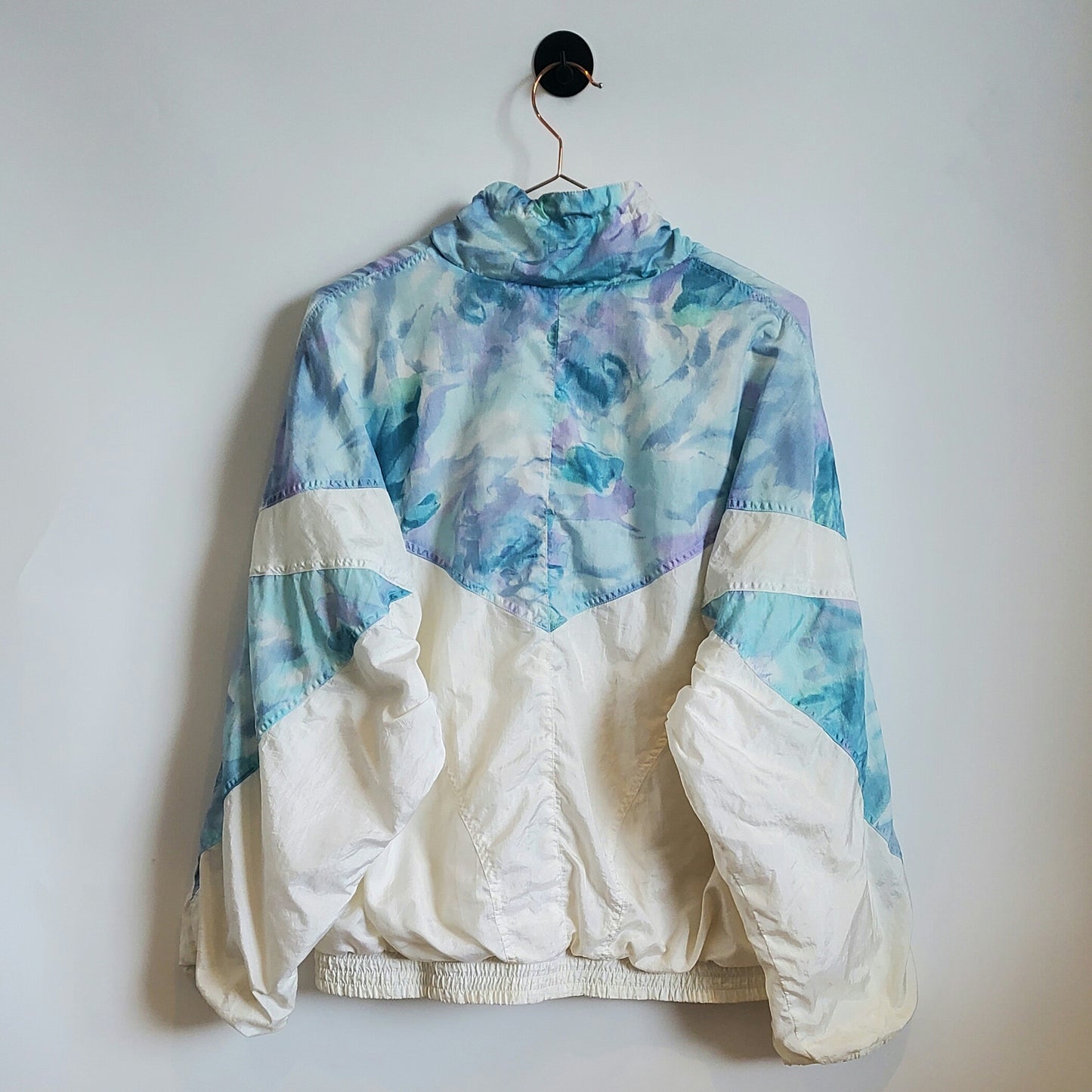 Vintage 80s Funky Print Windbreaker Jacket | Size 14