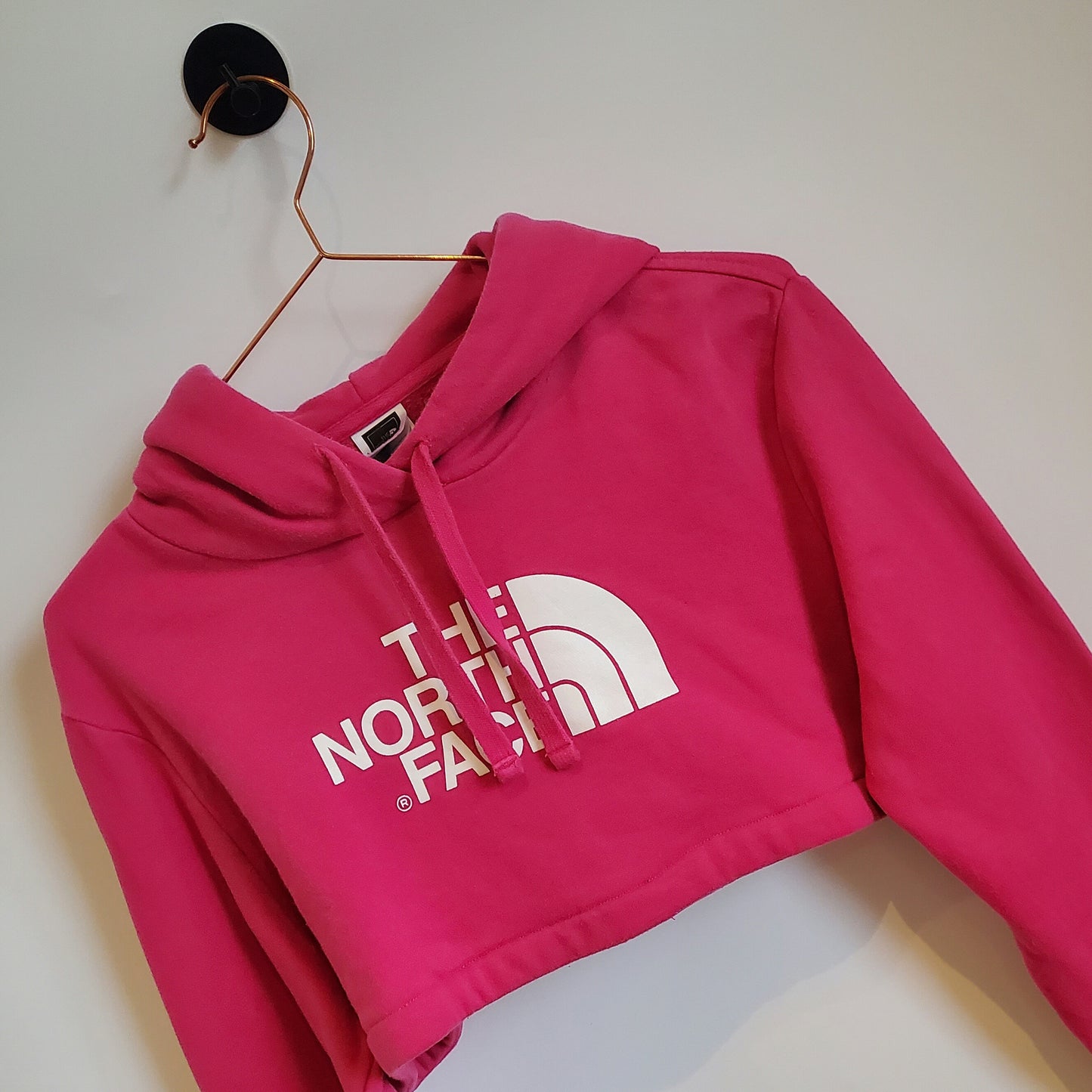 Reworked North Face Crop Hoodie | Size 10
