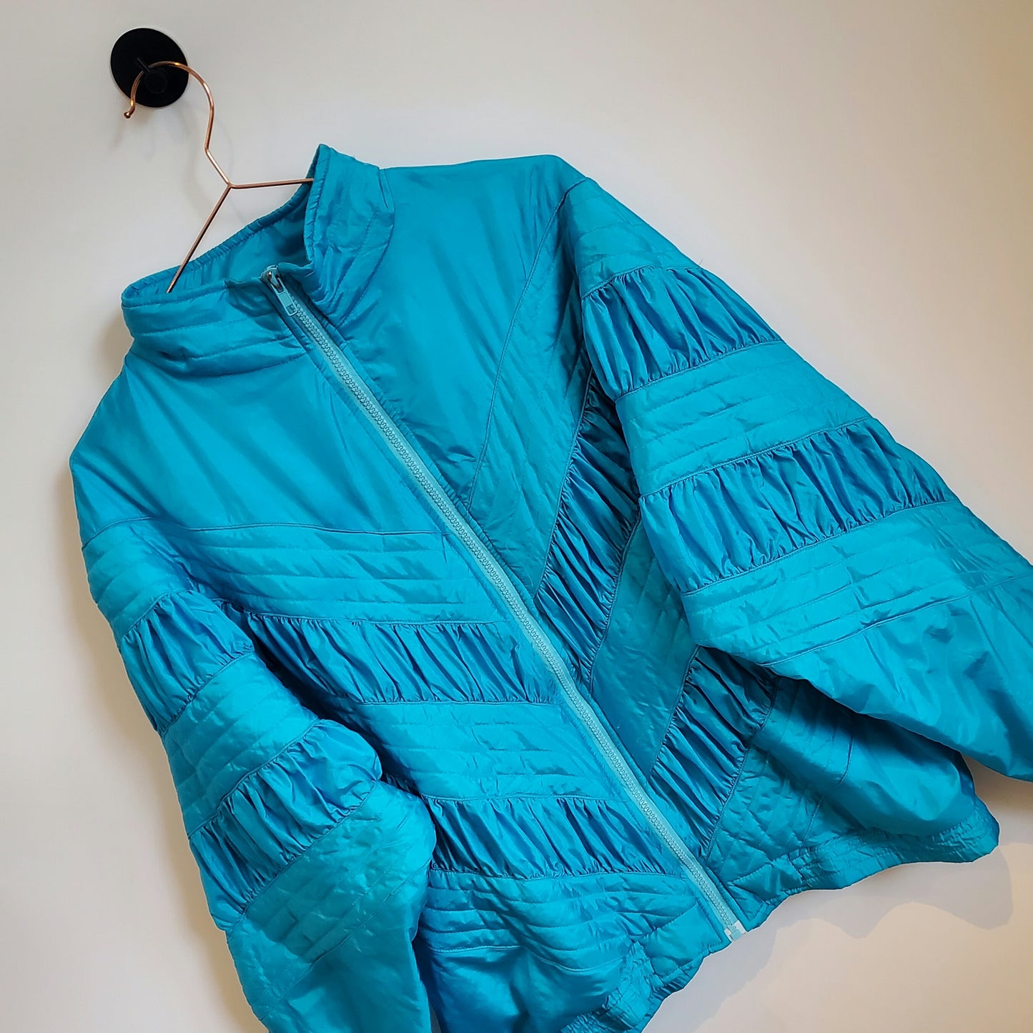 Vintage 80s Quilted Windbreaker Jacket | Size M