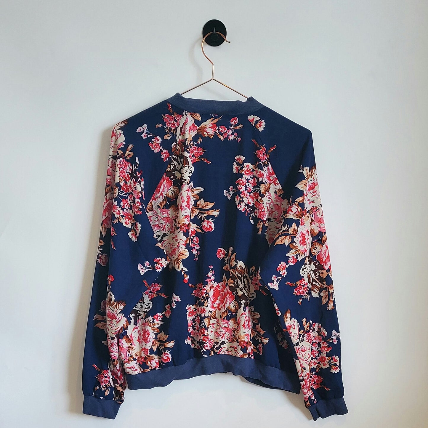 Vintage Y2K Floral Print Chiffon Jacket | Size 14