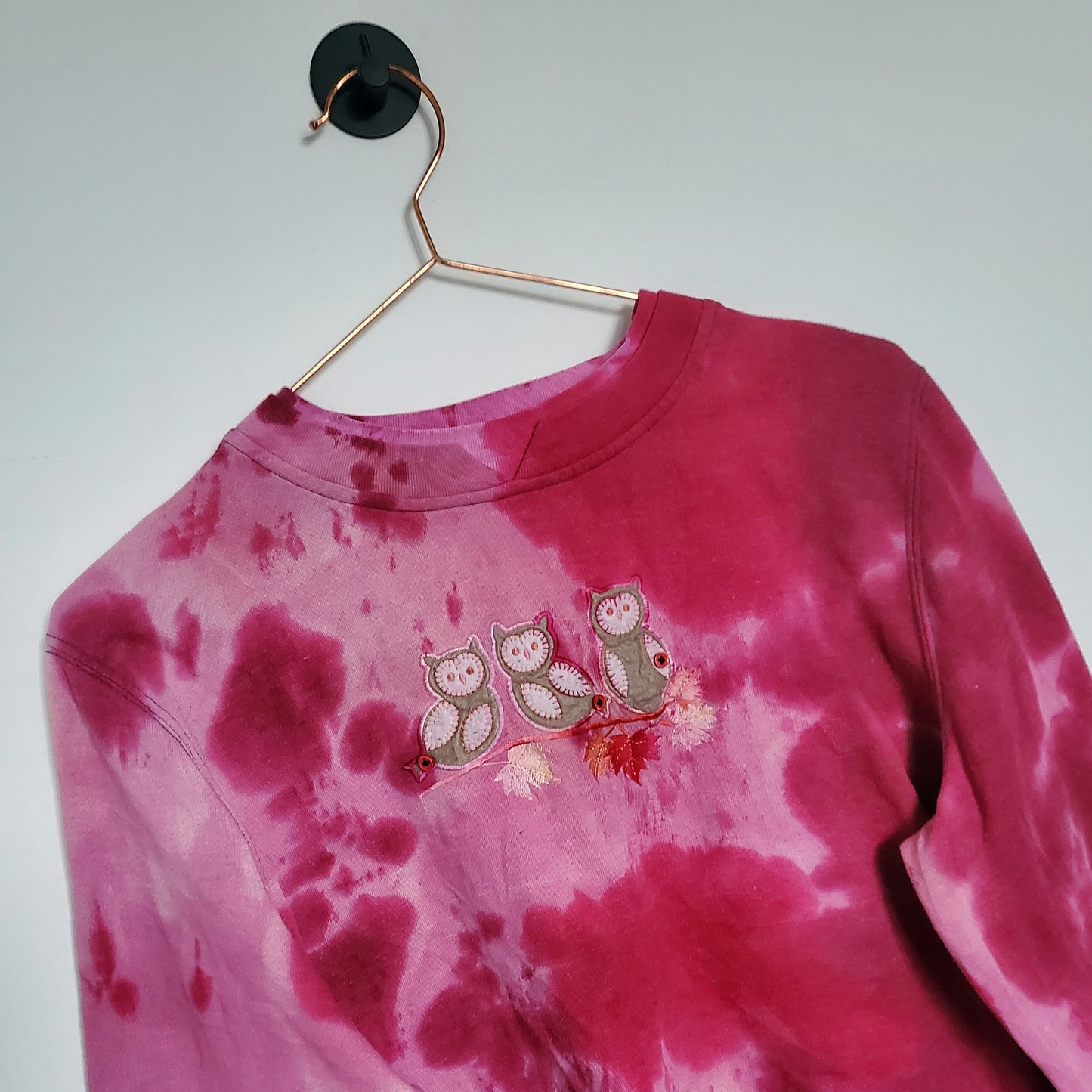 Reworked Tie-Dye Owl Sweatshirt | Size 12