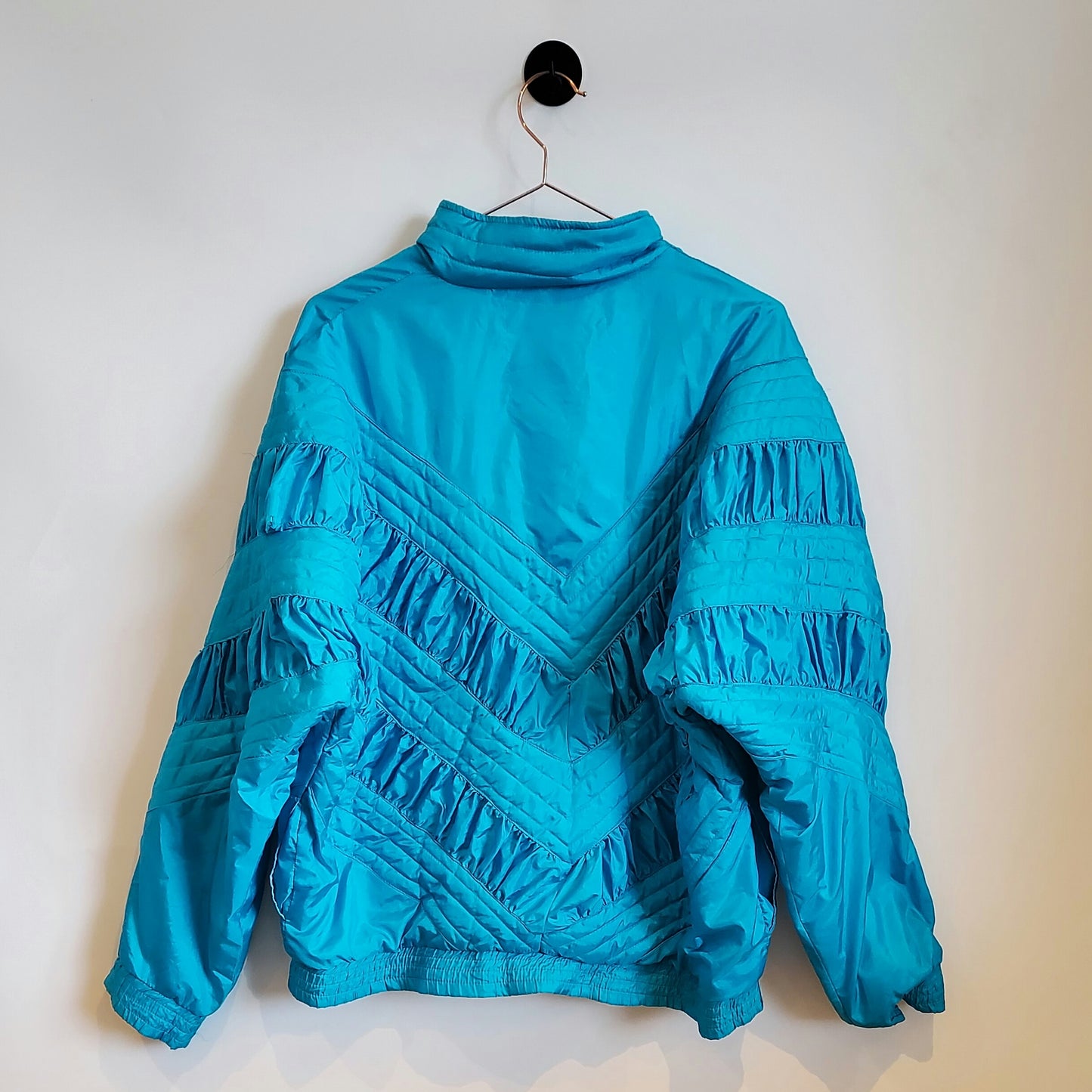 Vintage 80s Quilted Windbreaker Jacket | Size M