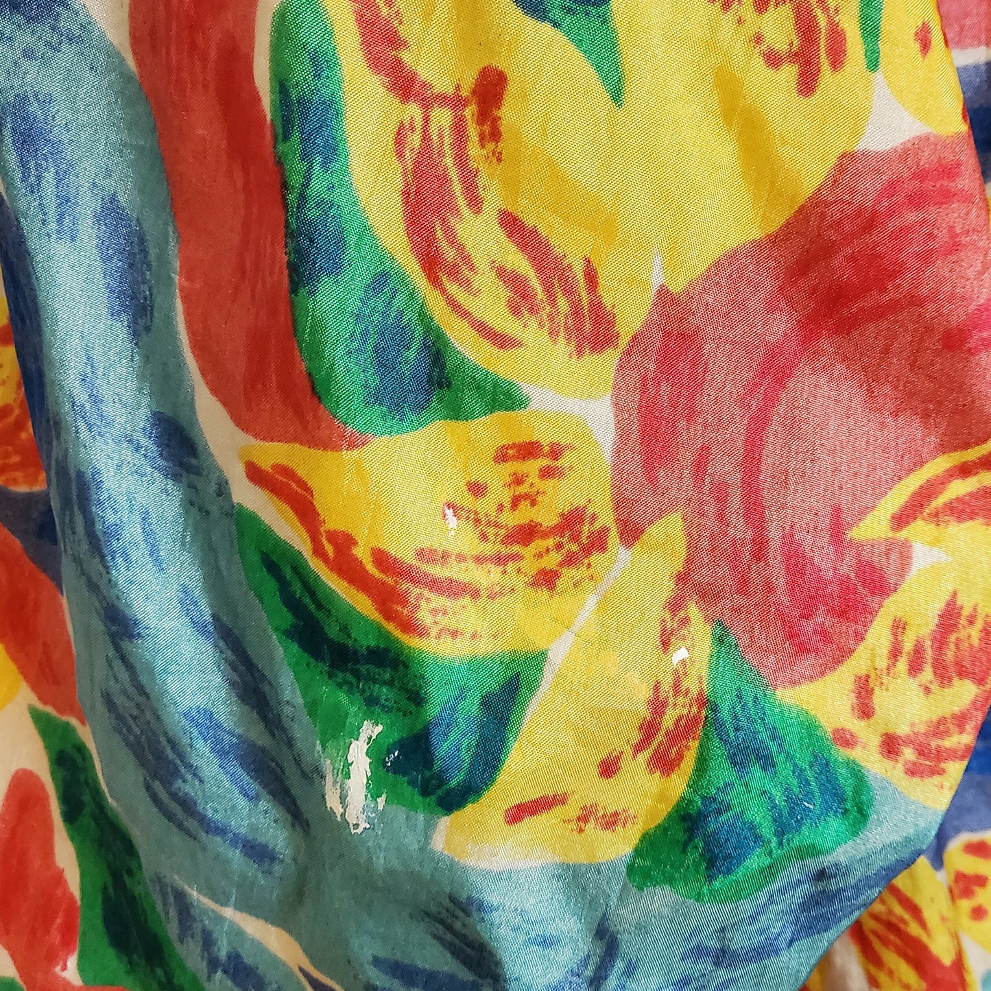 Vintage 80s Floral Print Windbreaker Jacket | Size 18