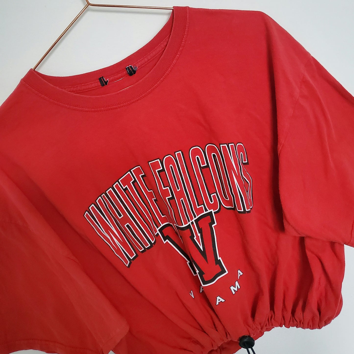 Reworked American Football Varsity Crop Tee | Size 12