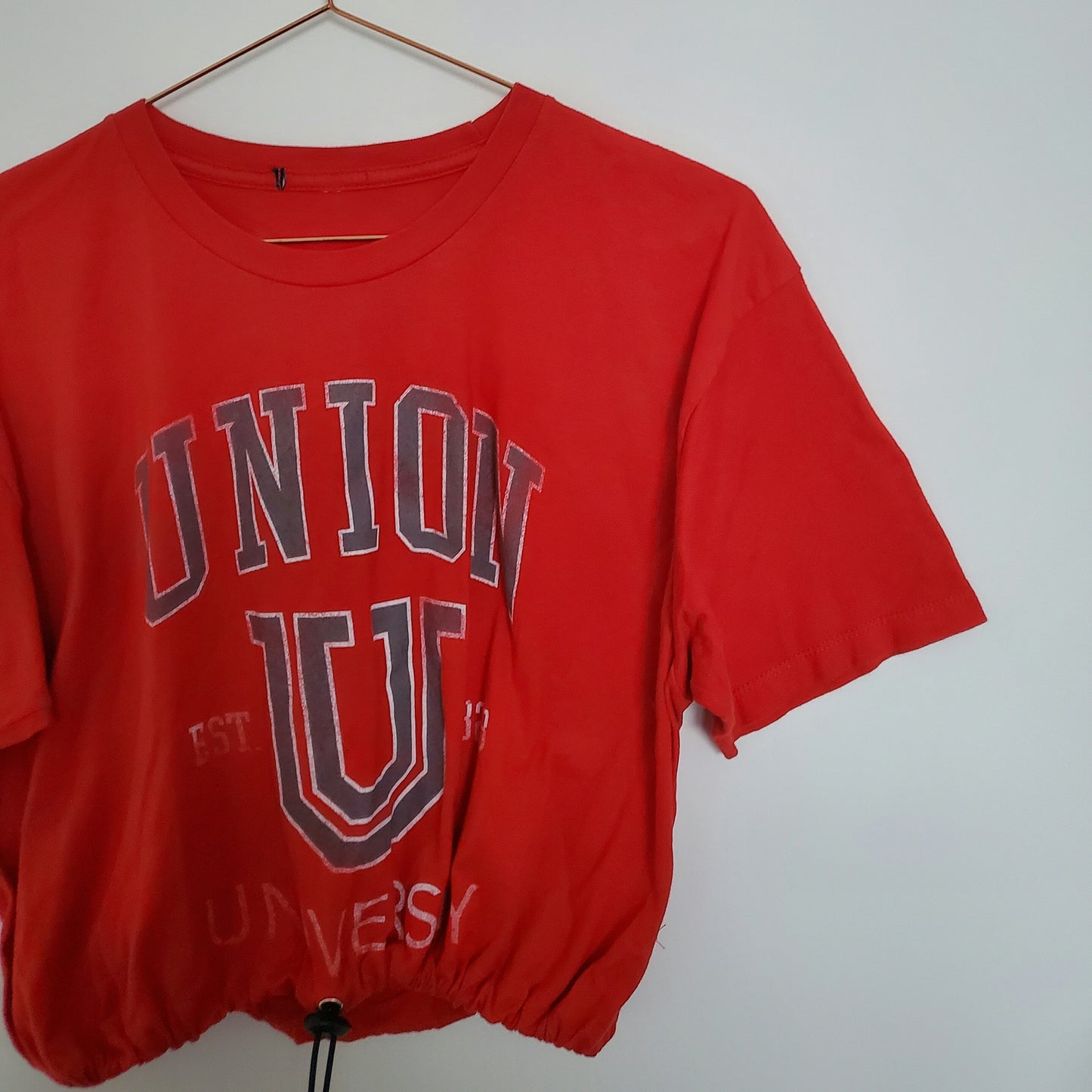 Reworked Varsity Graphic Cropped Tee | Size 12