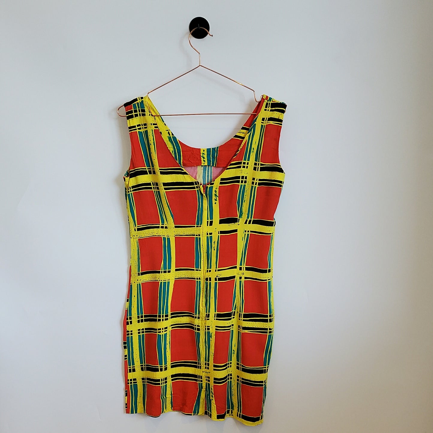 Vintage 90s Funky Pattern Mini Dress | Size 8