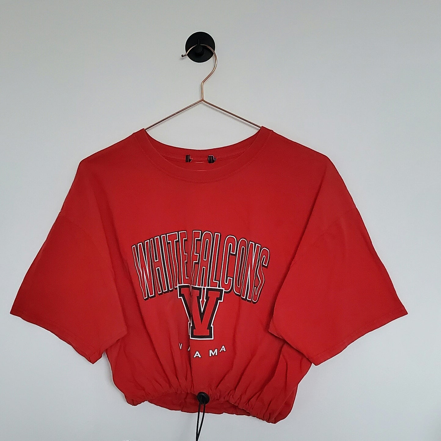 Reworked American Football Varsity Crop Tee | Size 12