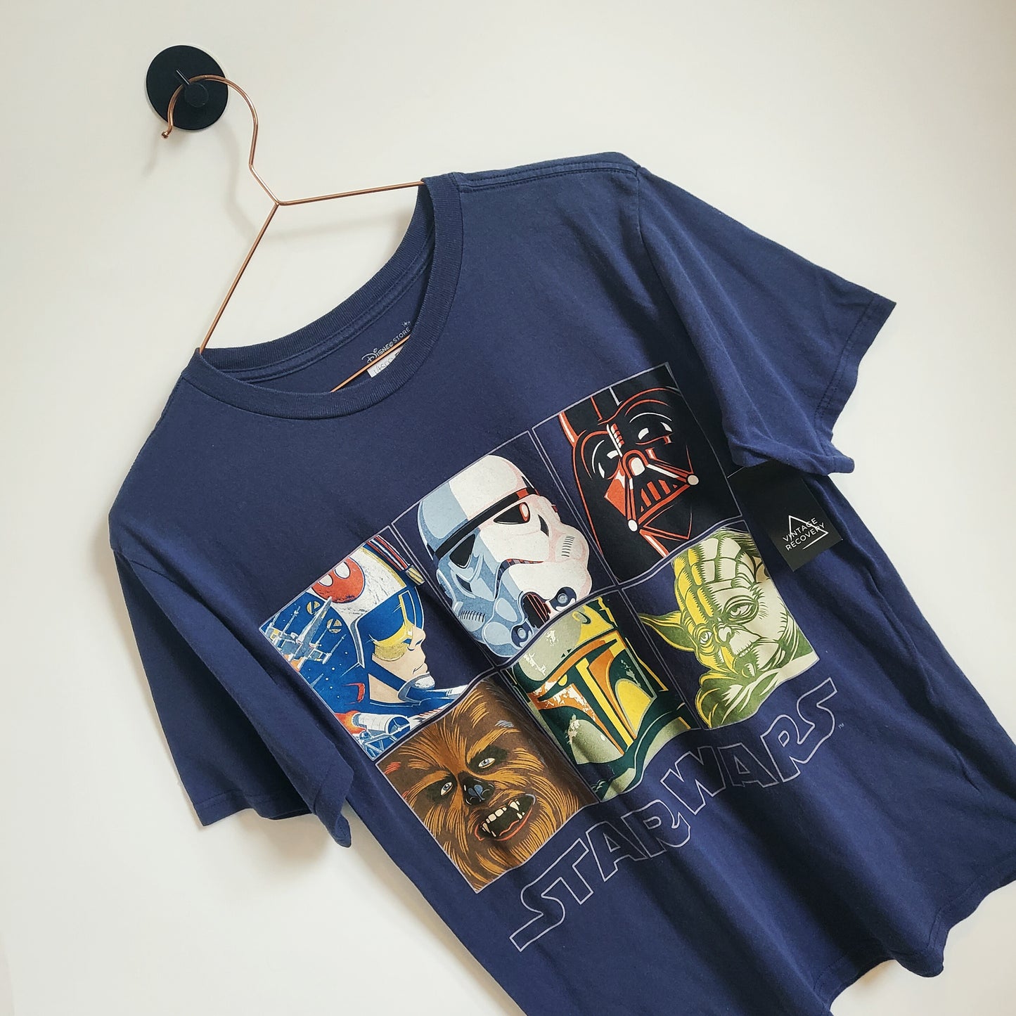 Retro Star Wars Cartoon Graphic T-shirt | Size S
