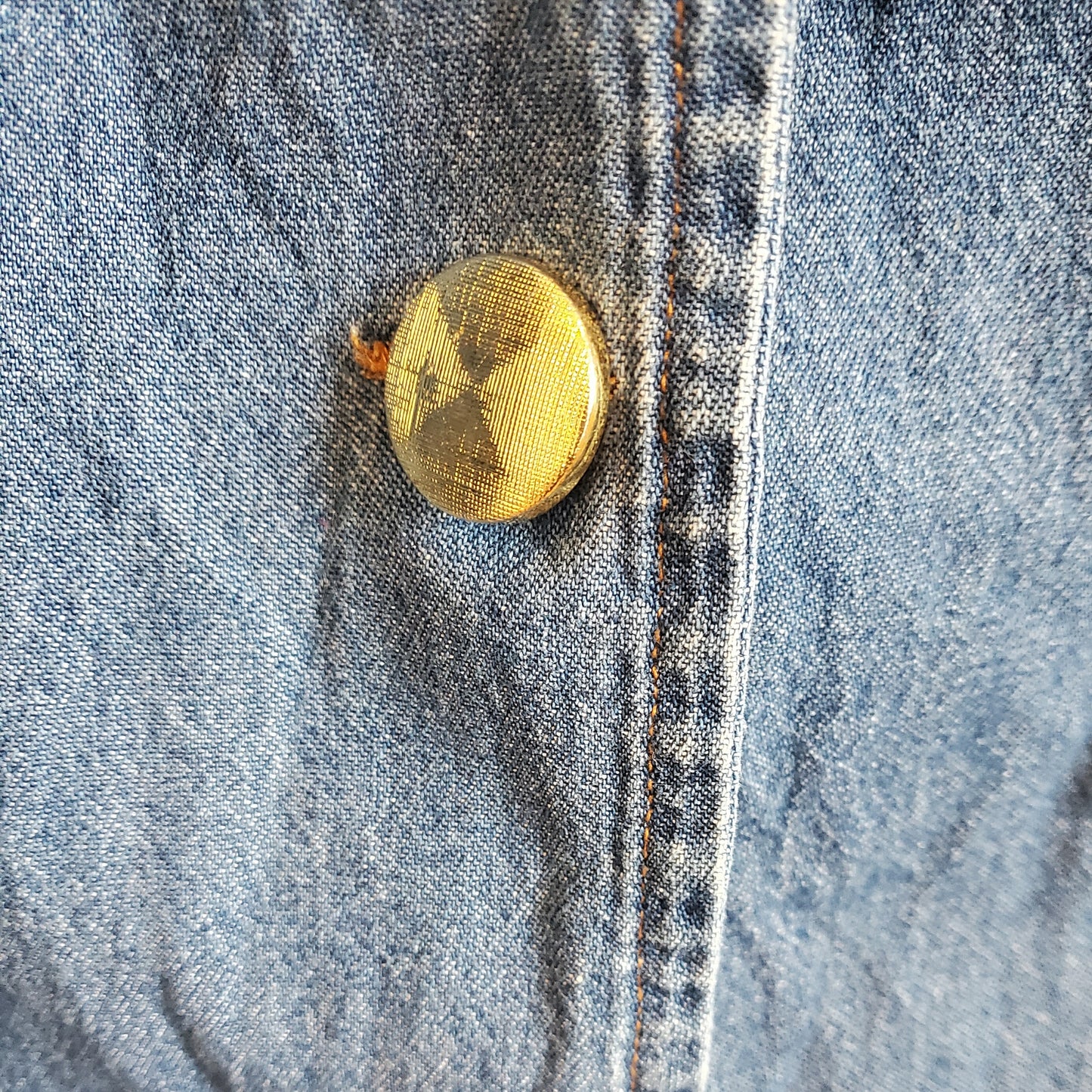 Vintage 80's Denim Shirt | Size 18