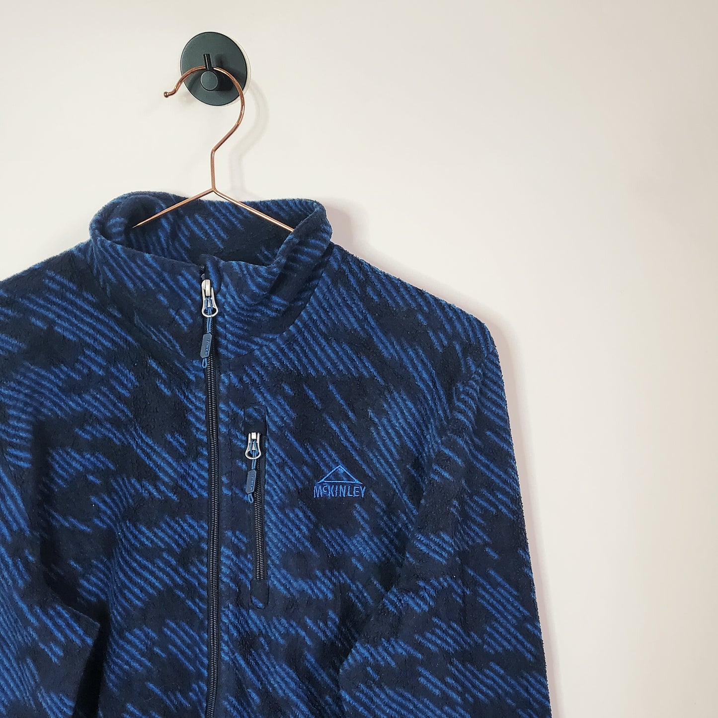 Vintage 90s Funky Pattern Fleece Jacket| Size S