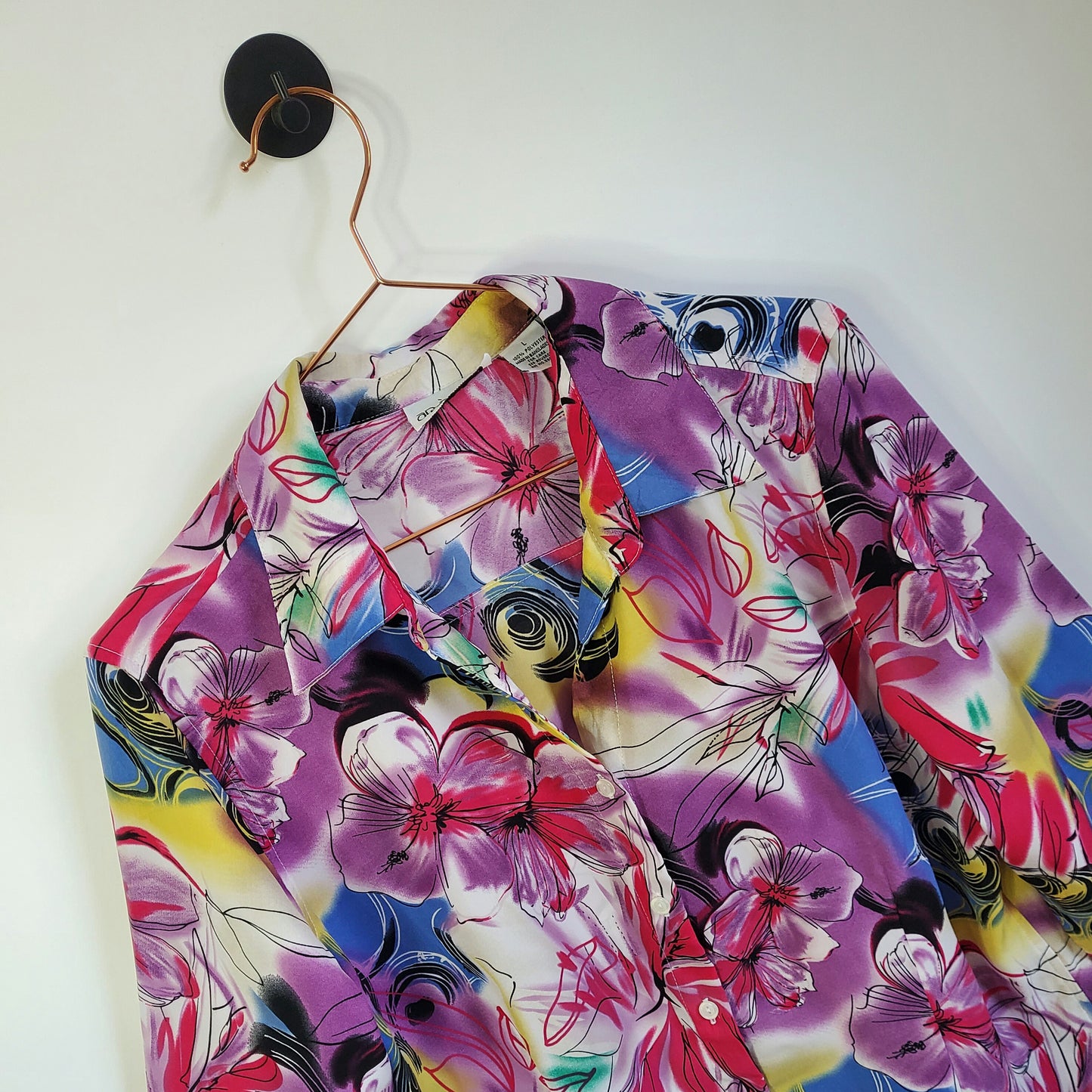 Vintage 90s Floral Blouse | Size 12