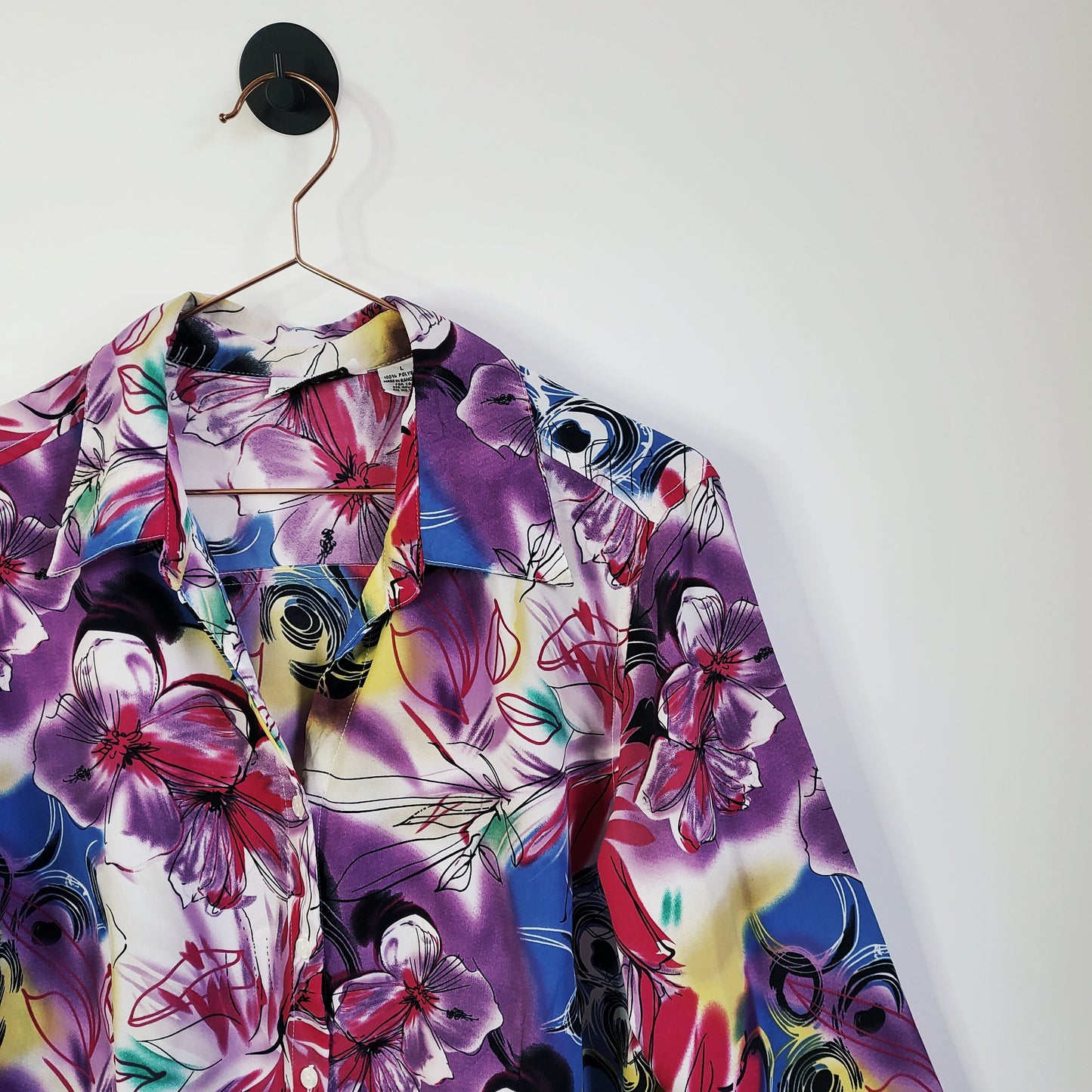 Vintage 90s Floral Blouse | Size 12