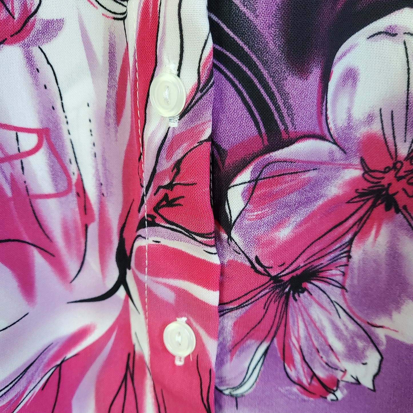 Vintage 90s Floral Blouse | Size 12