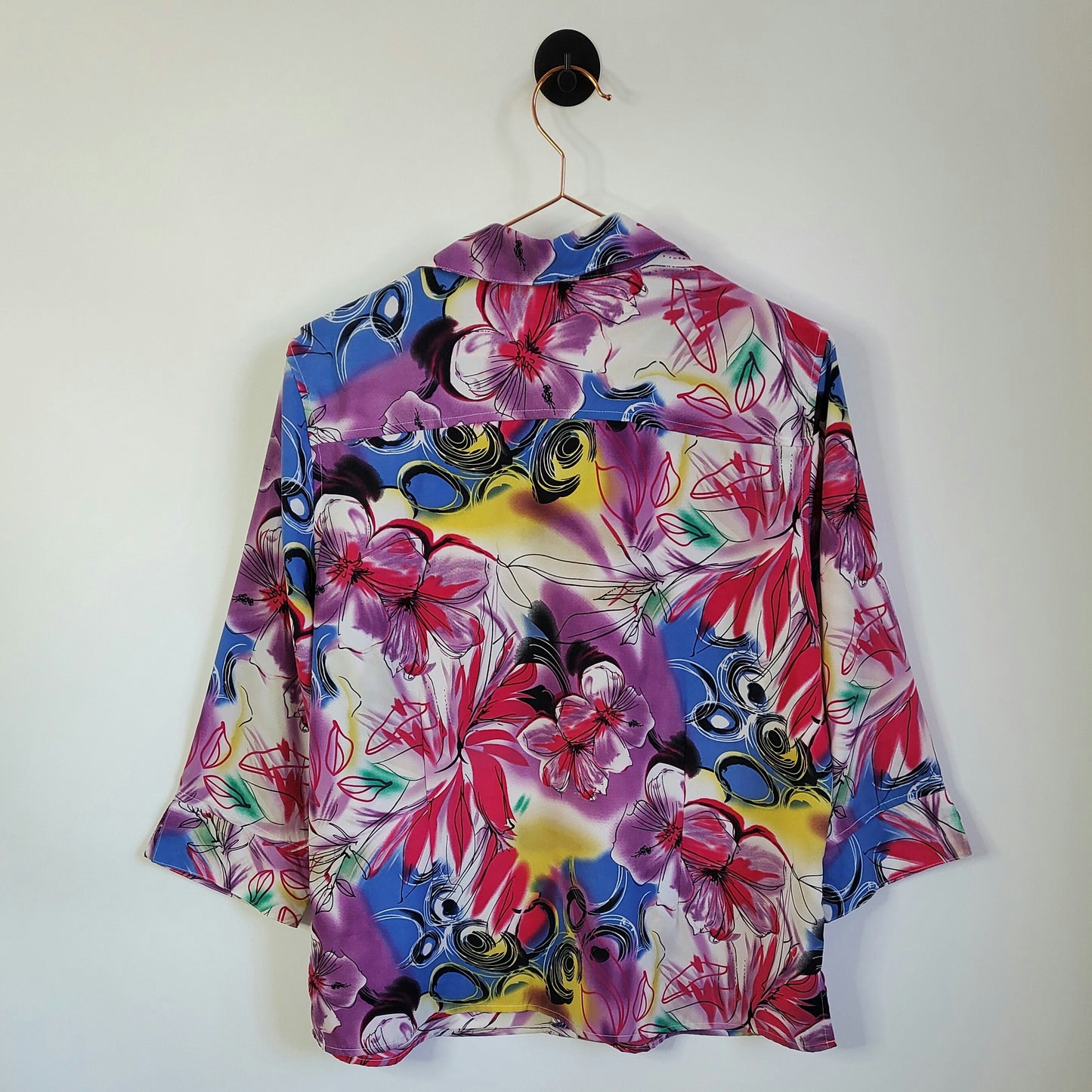 Vintage 90s Floral Blouse | Size 12
