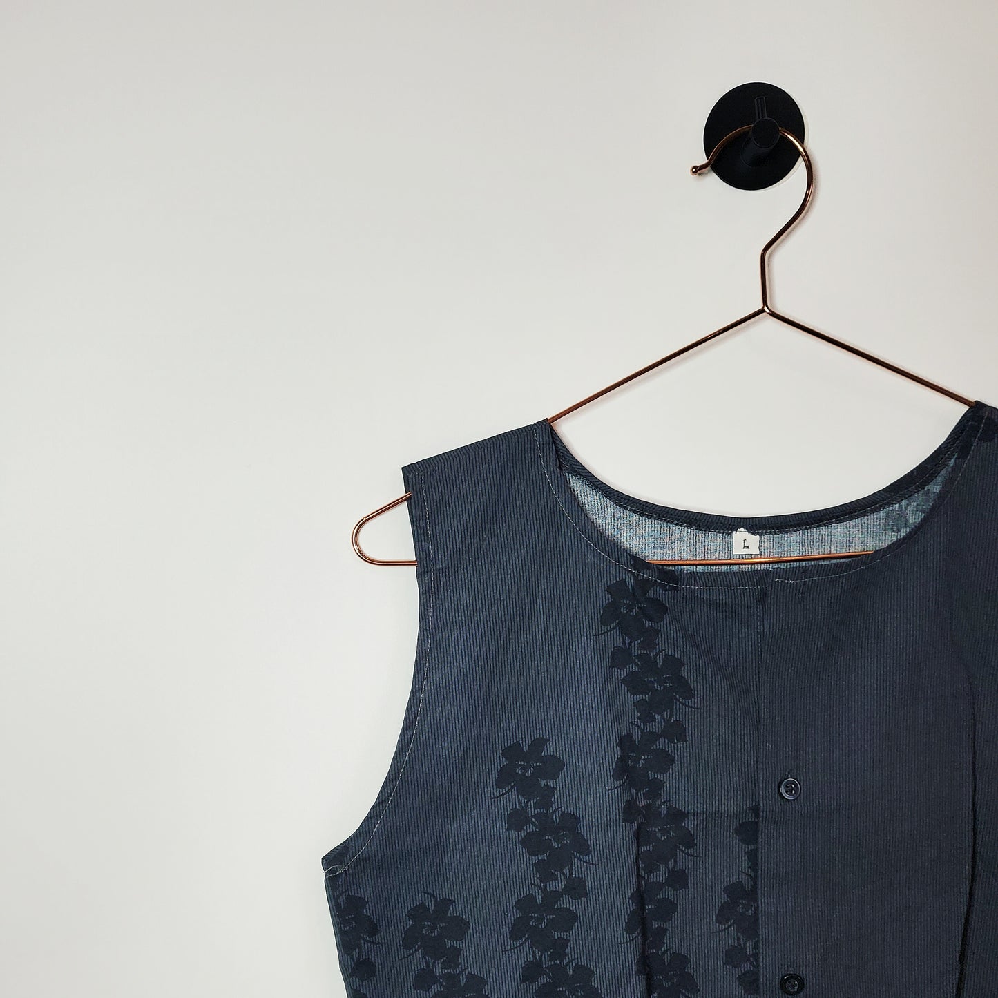 Reworked Vintage Floral and Pinstripe Top | Size 10