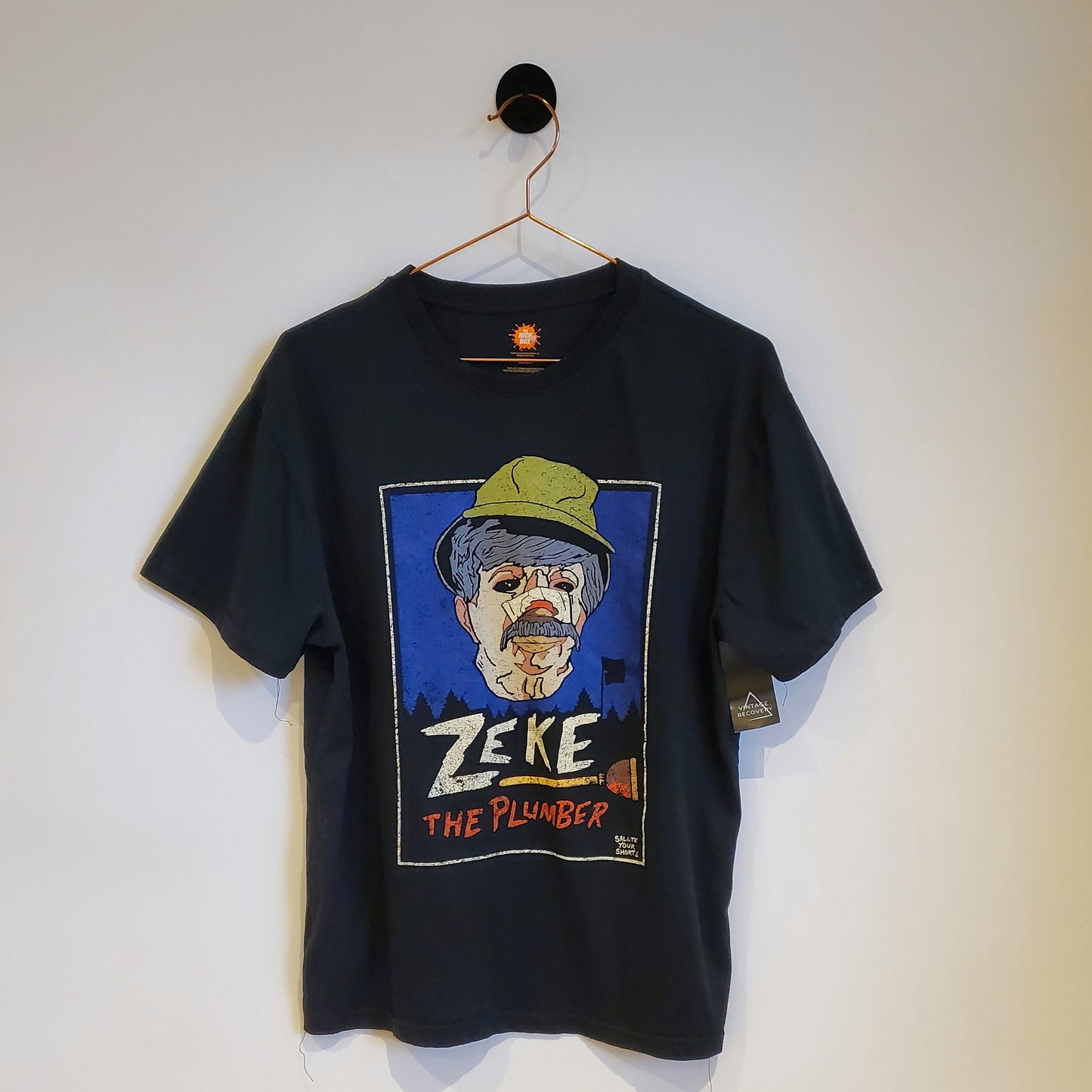 Retro Y2K Zeke The Plumber T-shirt | Size M
