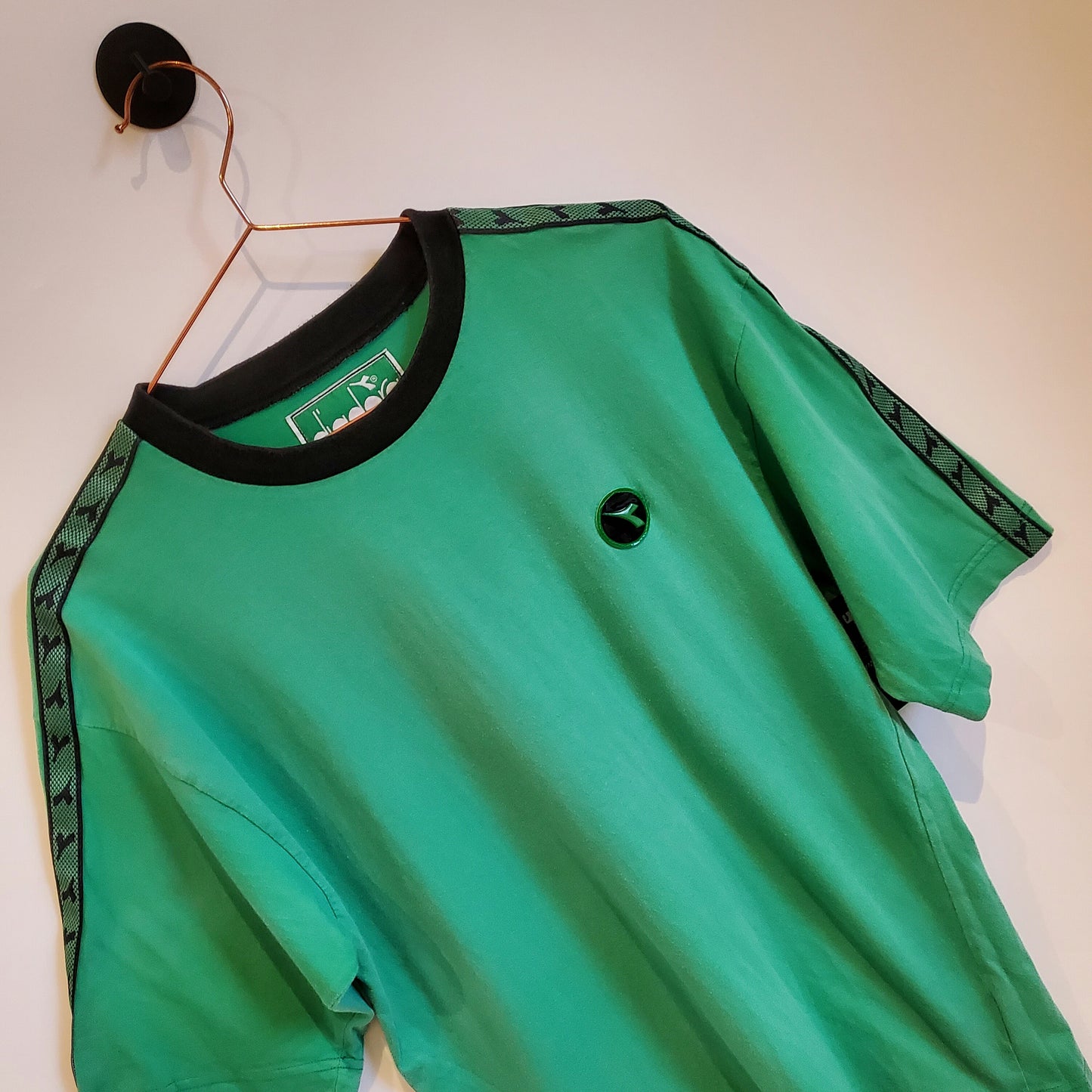 Vintage 90s Diadora Tape Arm T-shirt | Size M