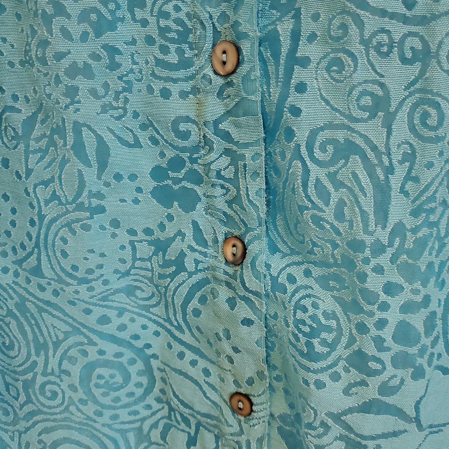 Vintage 90s Paisley Lace Pattern Top | Size 14