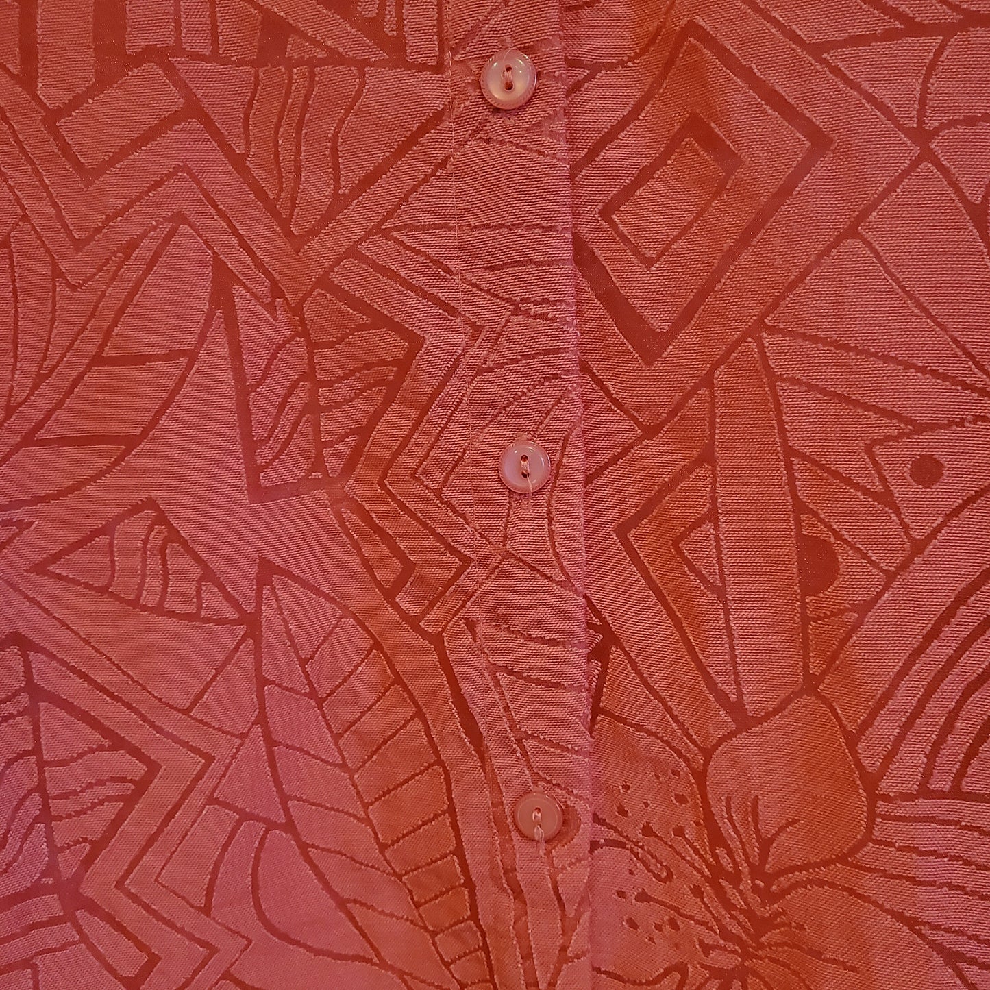 Vintage 90s Aztec Sheer Mesh Top | Size 12