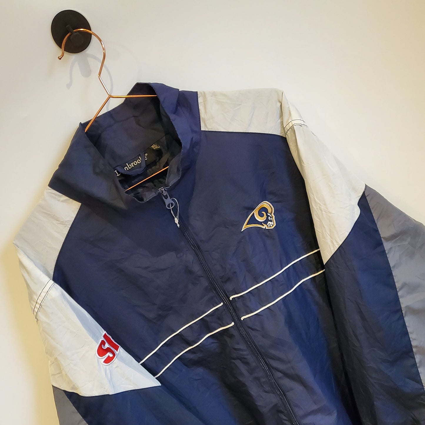 Vintage Y2K Los Angeles Rams Windbreaker | Size XL