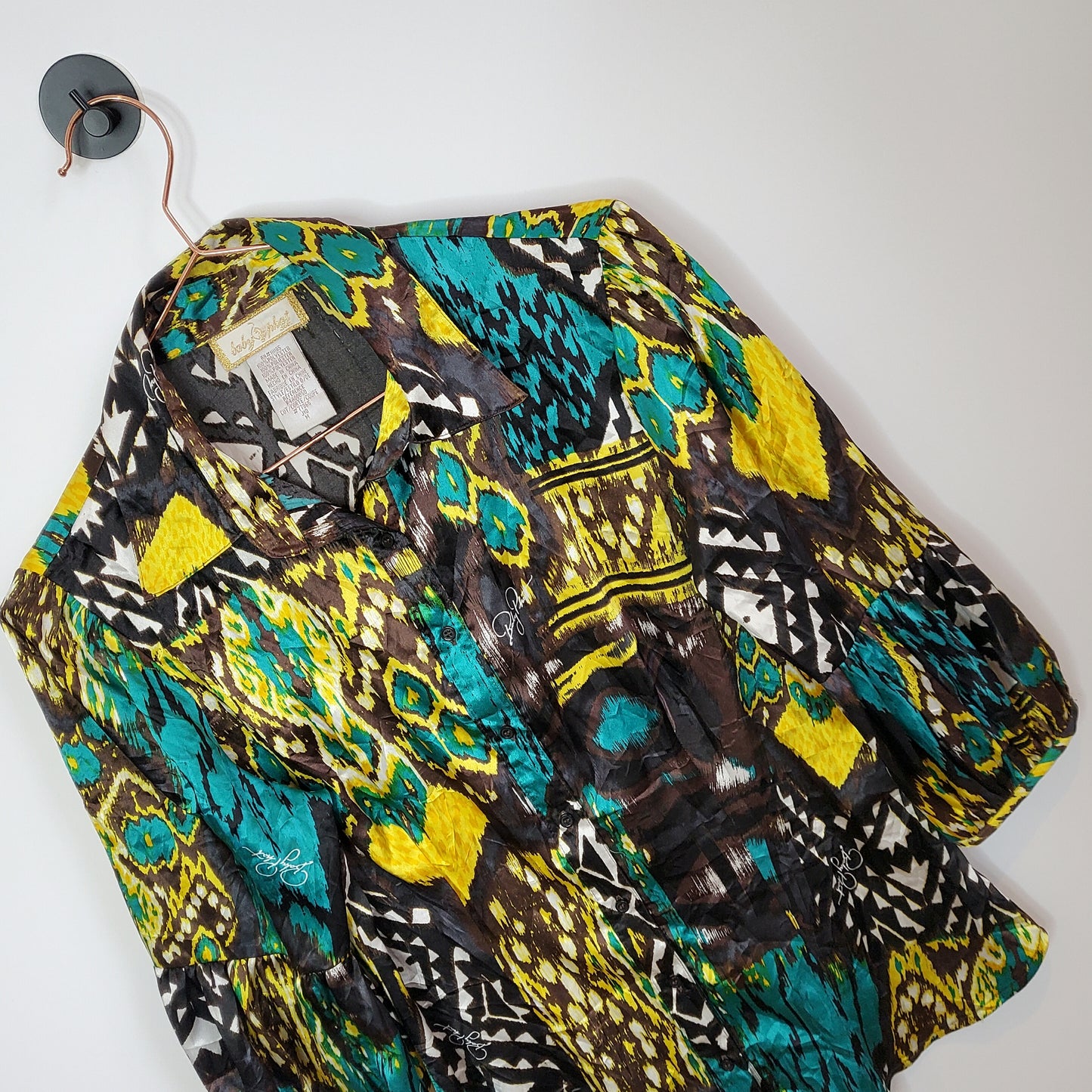 Vintage Y2K Baby Phats Aztec Print Blouse | Size 8