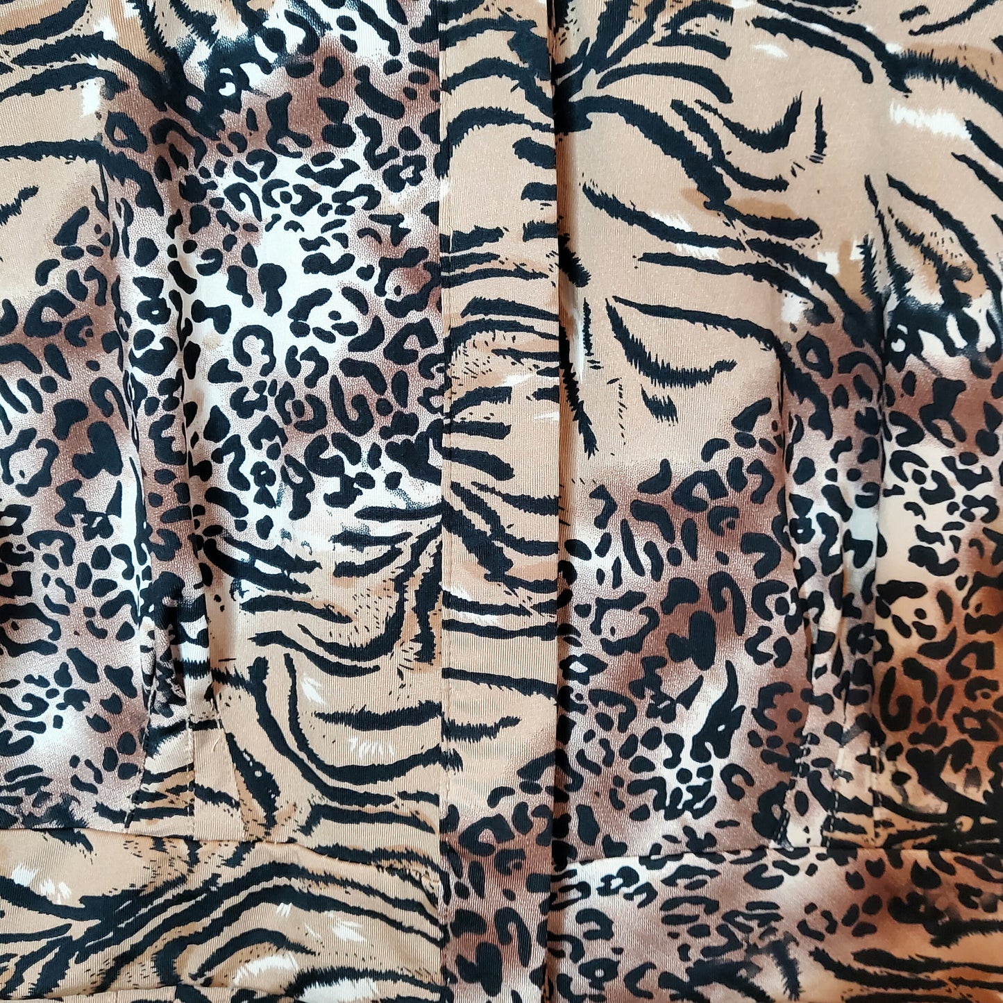 Vintage 90s Animal Print Blouse | Size 8