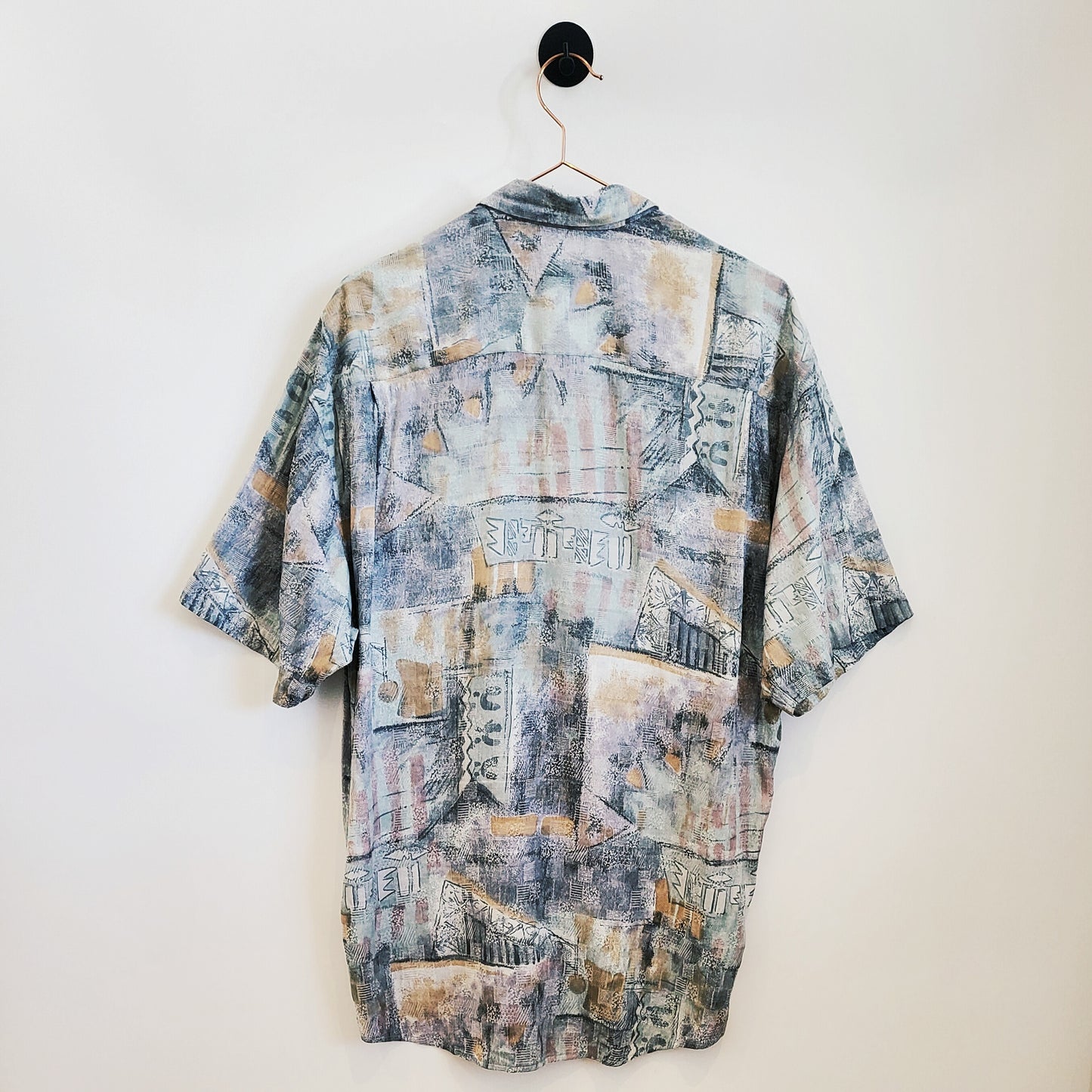 90's Vintage Funky Pattern Festival Shirt | Size L