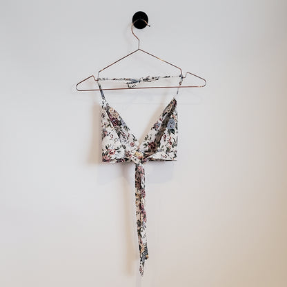 Reworked Vintage Floral Bralette | Size 10-12