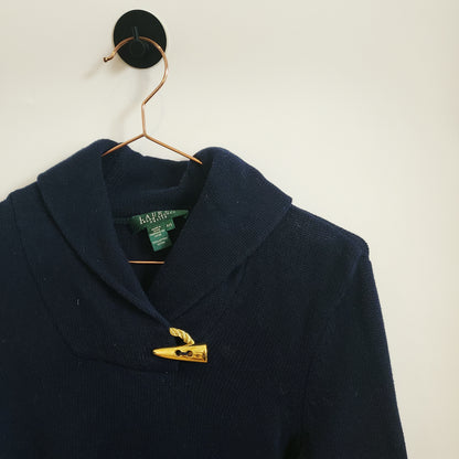 Ralph Lauren Knitted Shawl Collar Jumper | Size S