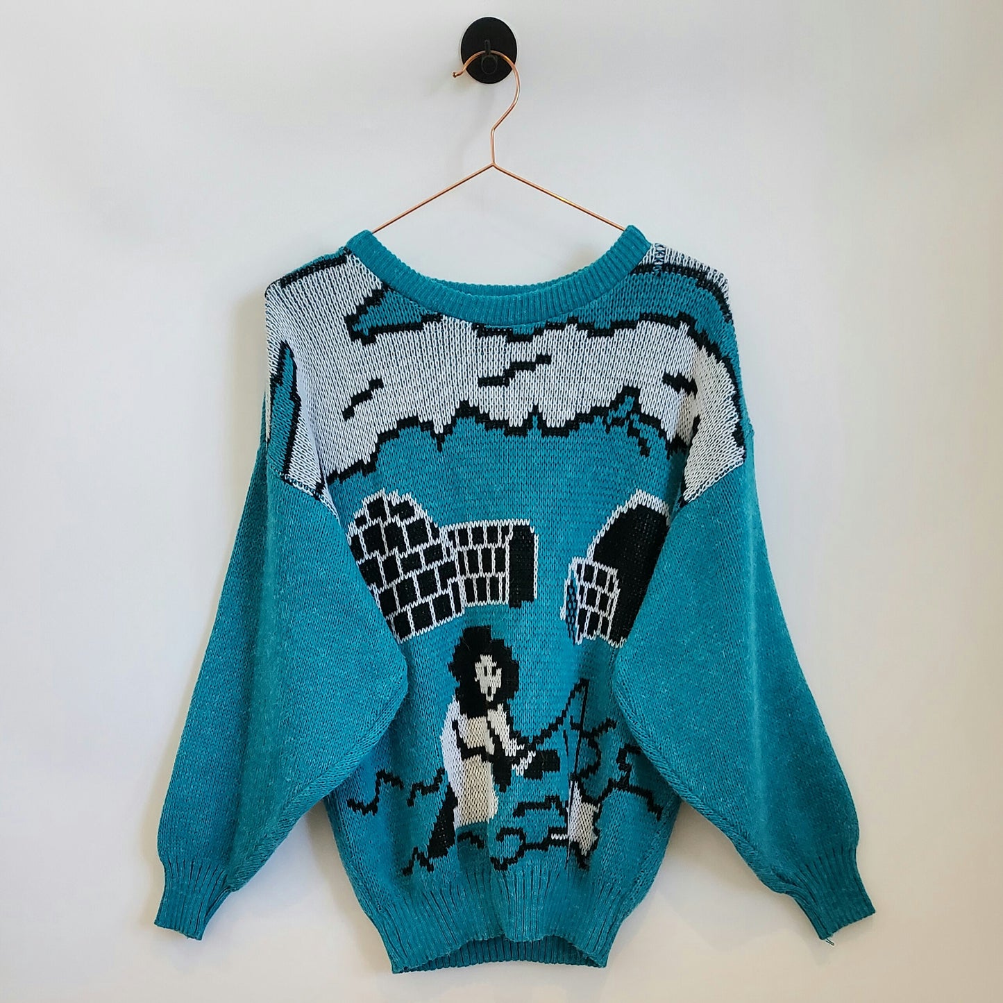 Vintage 80s Igloo Knitted Jumper | Size 12-14
