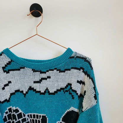 Vintage 80s Igloo Knitted Jumper | Size 12-14